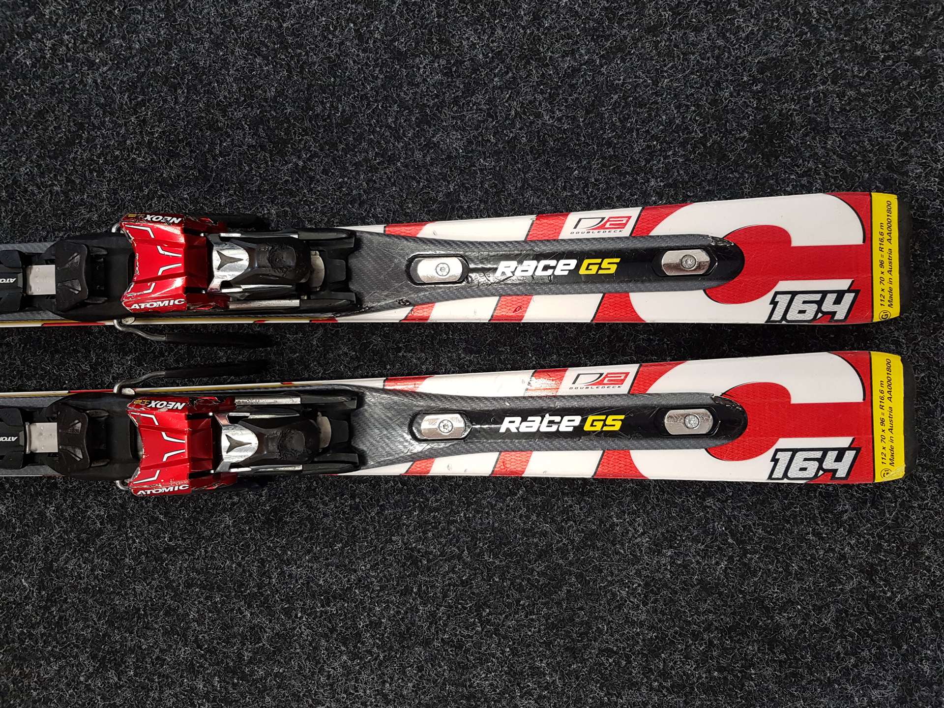 Použité lyže ATOMIC Race GS + vázání Atomic Neox 12
