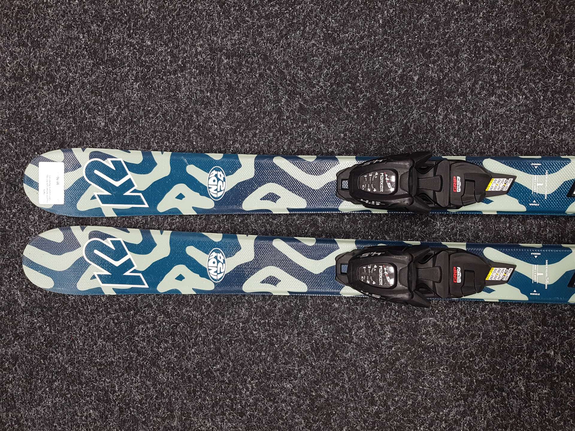 Używane narty dziecięce K2 Indy 124 + wiązania Marker 4.5