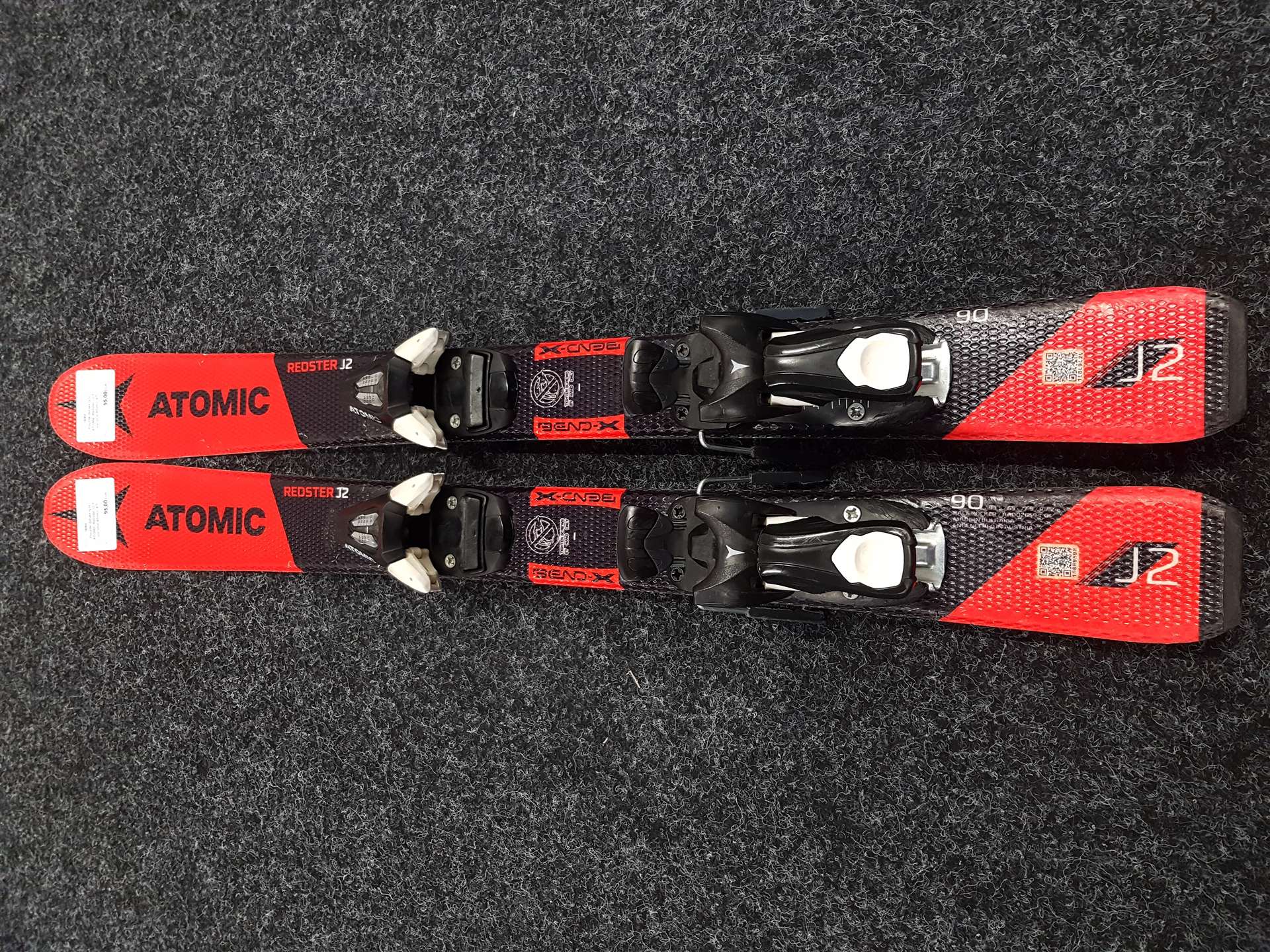 Gebrauchte Kinderski ATOMIC Redster J2 + Atomic 4.5 Bindungen