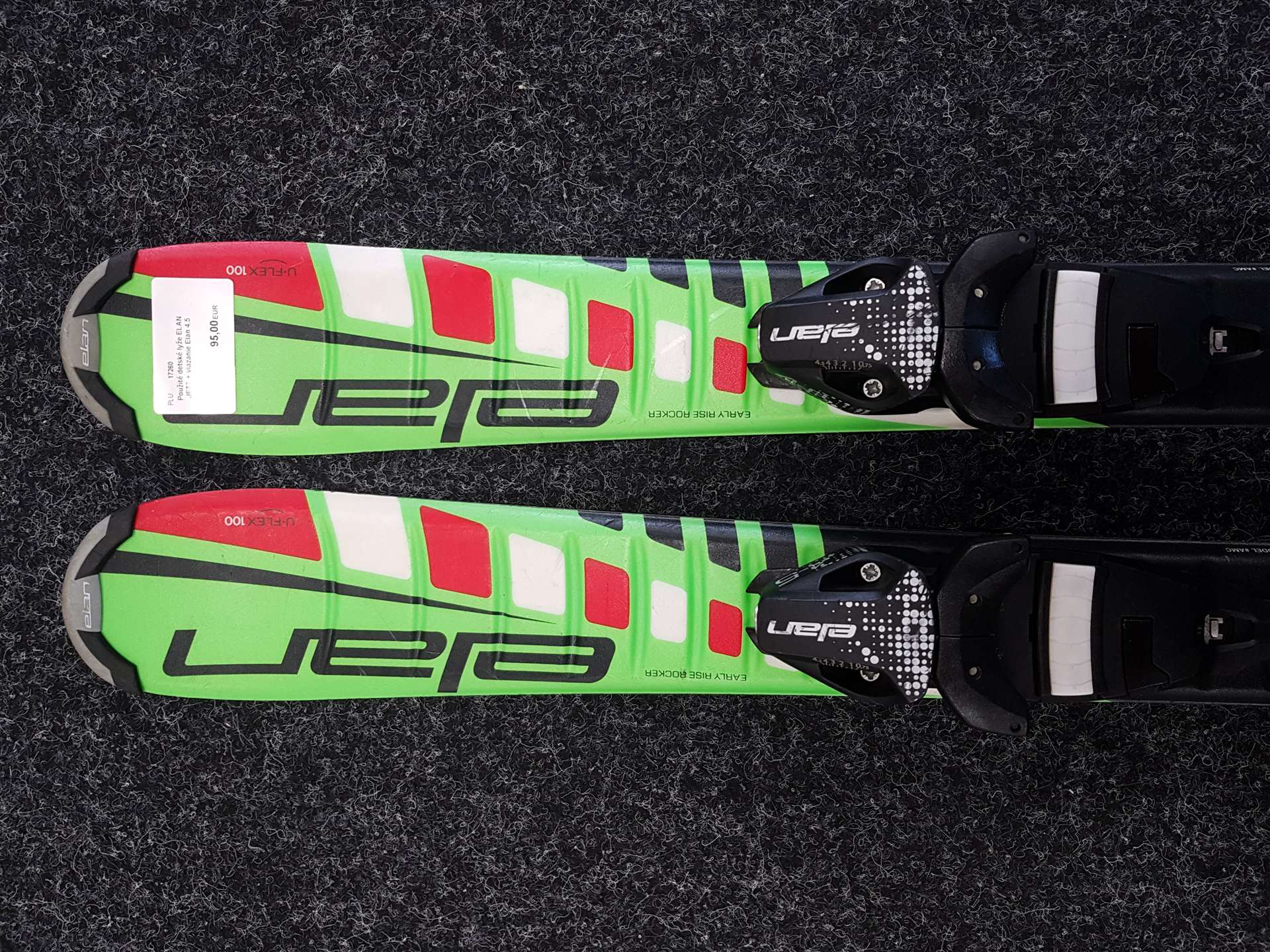 Skis enfant d'occasion ELAN JETT + fixations Elan 4.5