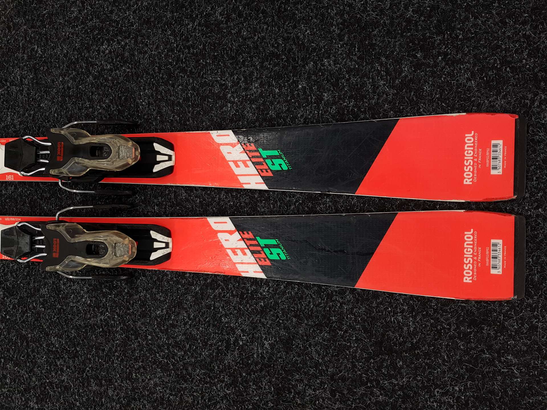 Gebrauchte ROSSIGNOL Hero Elite ST Ski + Look Express 11 Bindungen