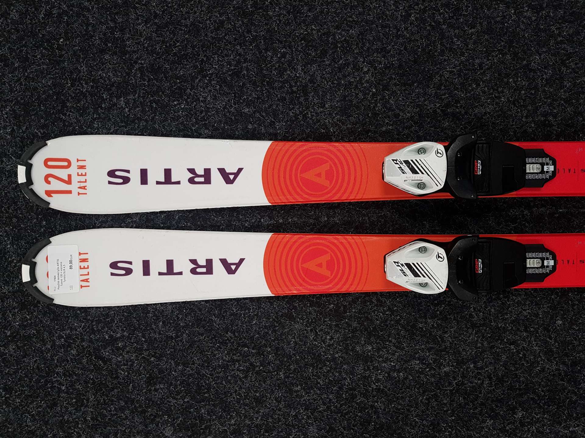 Skis enfant d'occasion ARTIS Talent 120 + fixations Tyrolia SLR 4.5