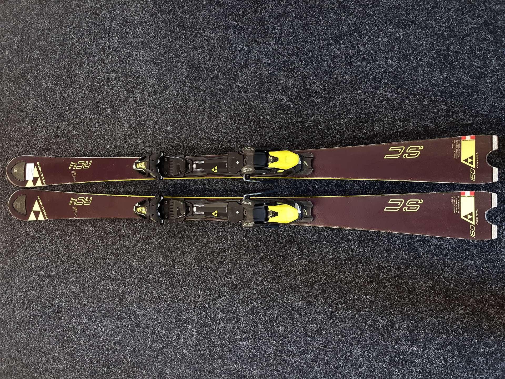 Gebrauchte FISCHER RC4 World Cup SC Ski + Fischer Z12 Bindungen