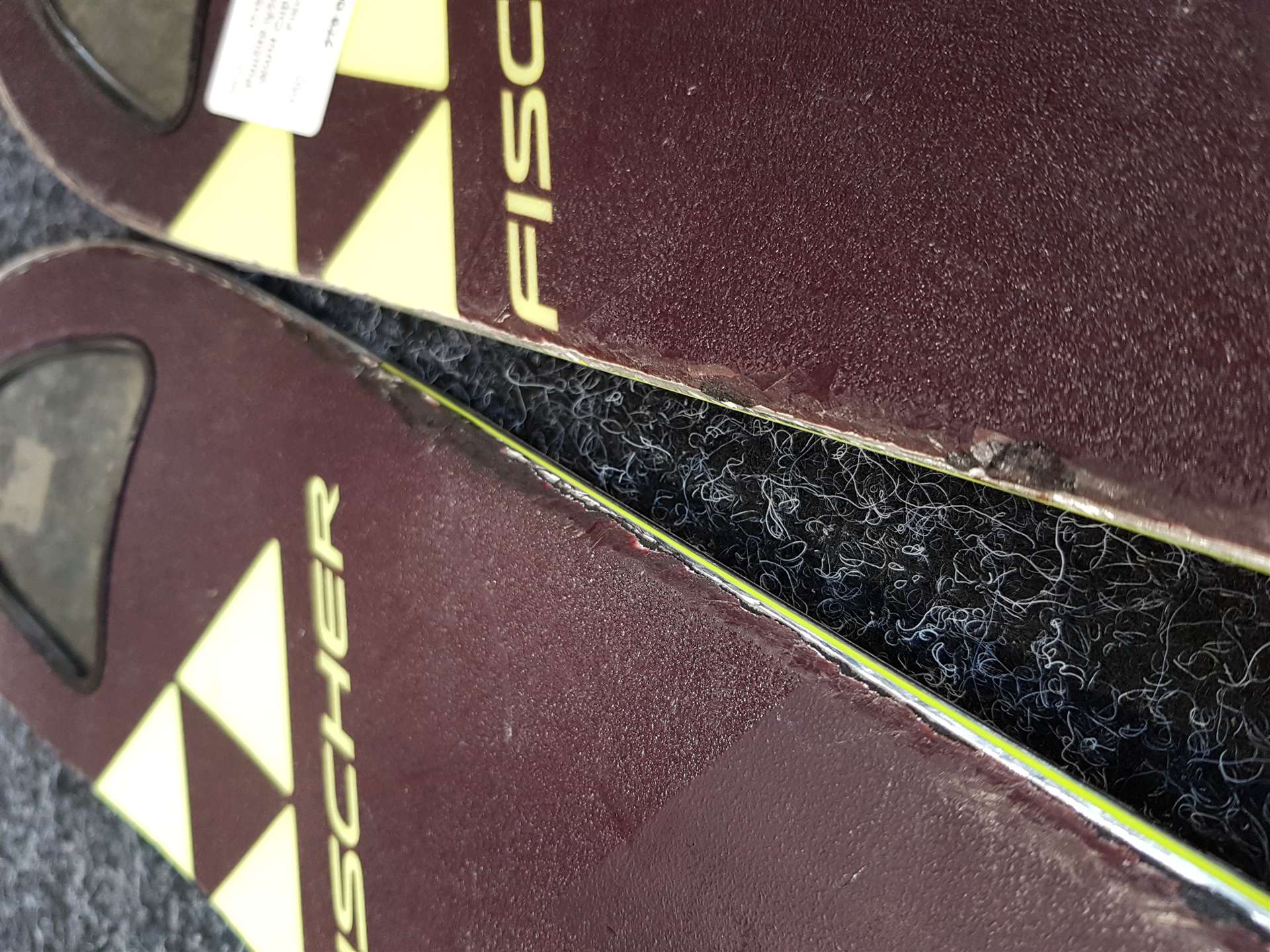 Gebrauchte FISCHER RC4 World Cup SC Ski + Fischer Z12 Bindungen