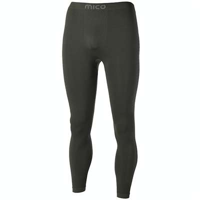 Sous-vêtements thermiques pour homme MICO CALZAMAGLIA LUNGA MAN ACTIVE SKIN, NOIR