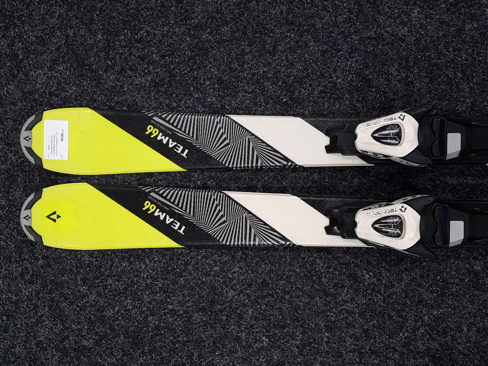 Gebrauchte Kinderski TECNOPRO Team 66 + Bindungen Tecnopro TL 75