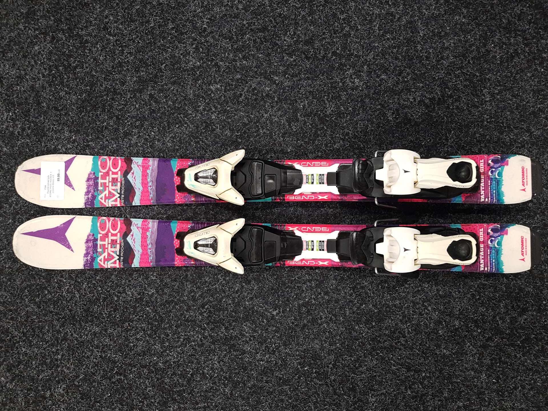 Gebrauchte Kinderski ATOMIC PISTE ROCKER + Bindungen Atomic 4.5