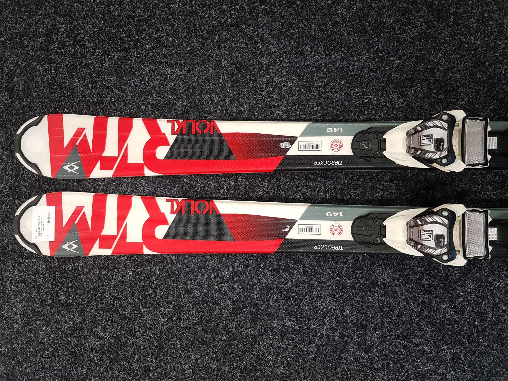 Použité lyže VOLKL RTM 7.4 + viazanie Marker Fasttrak 10