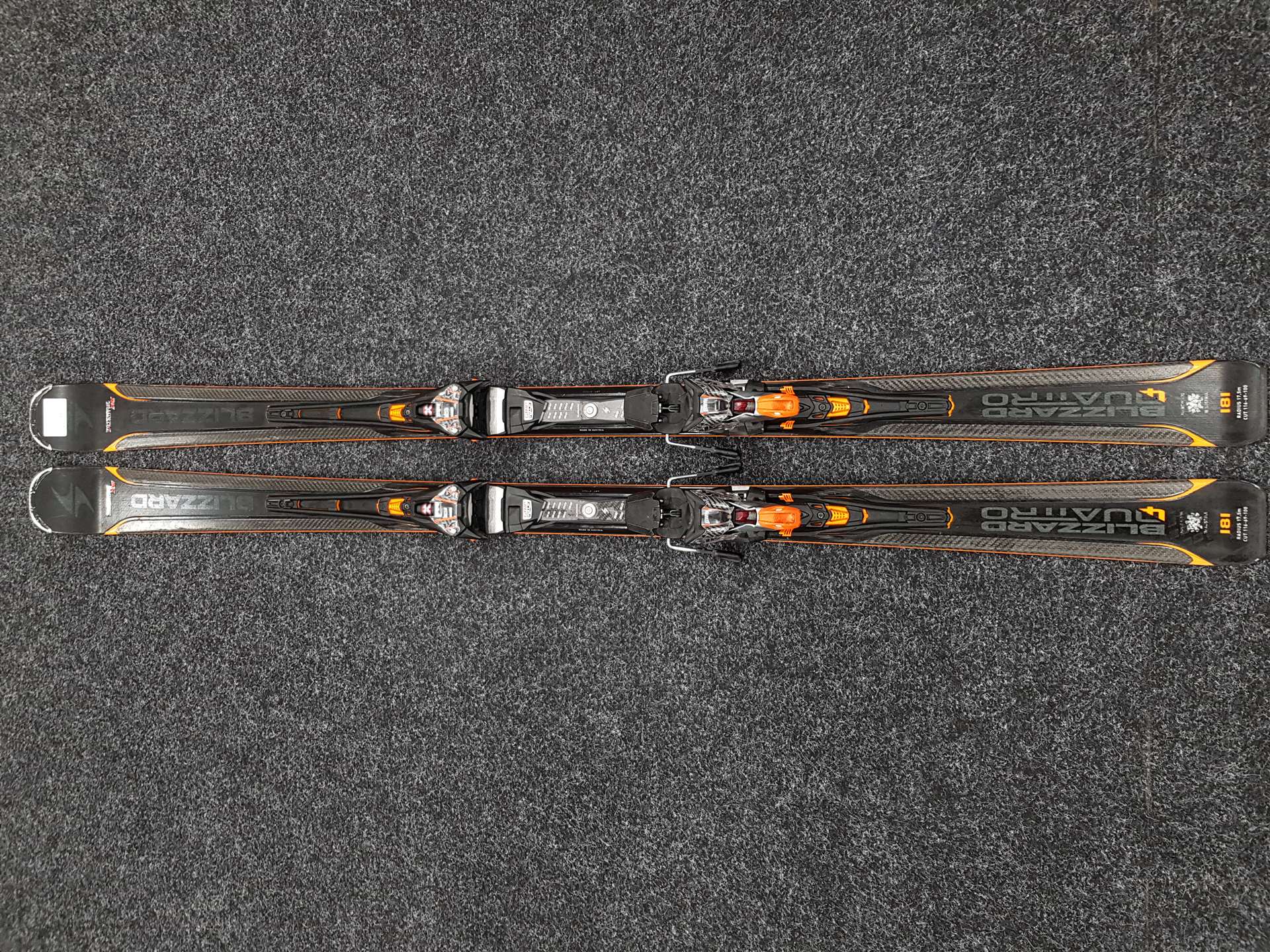 Gebrauchte BLIZZARD Quattro RS Ski + Marker Xcell 14 Bindungen
