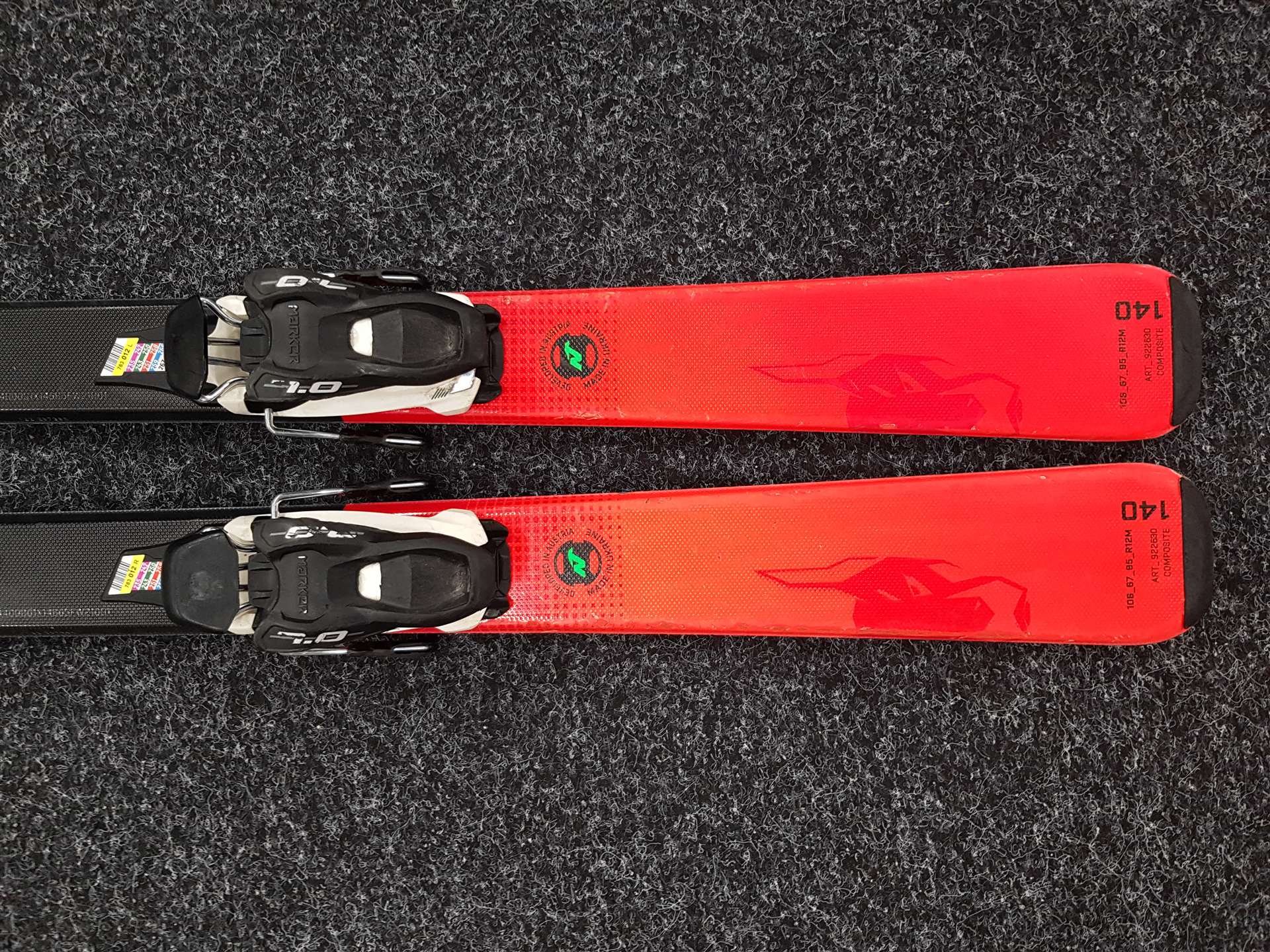 Schiuri NORDICA Team JR folosite + legături Marker 7.0