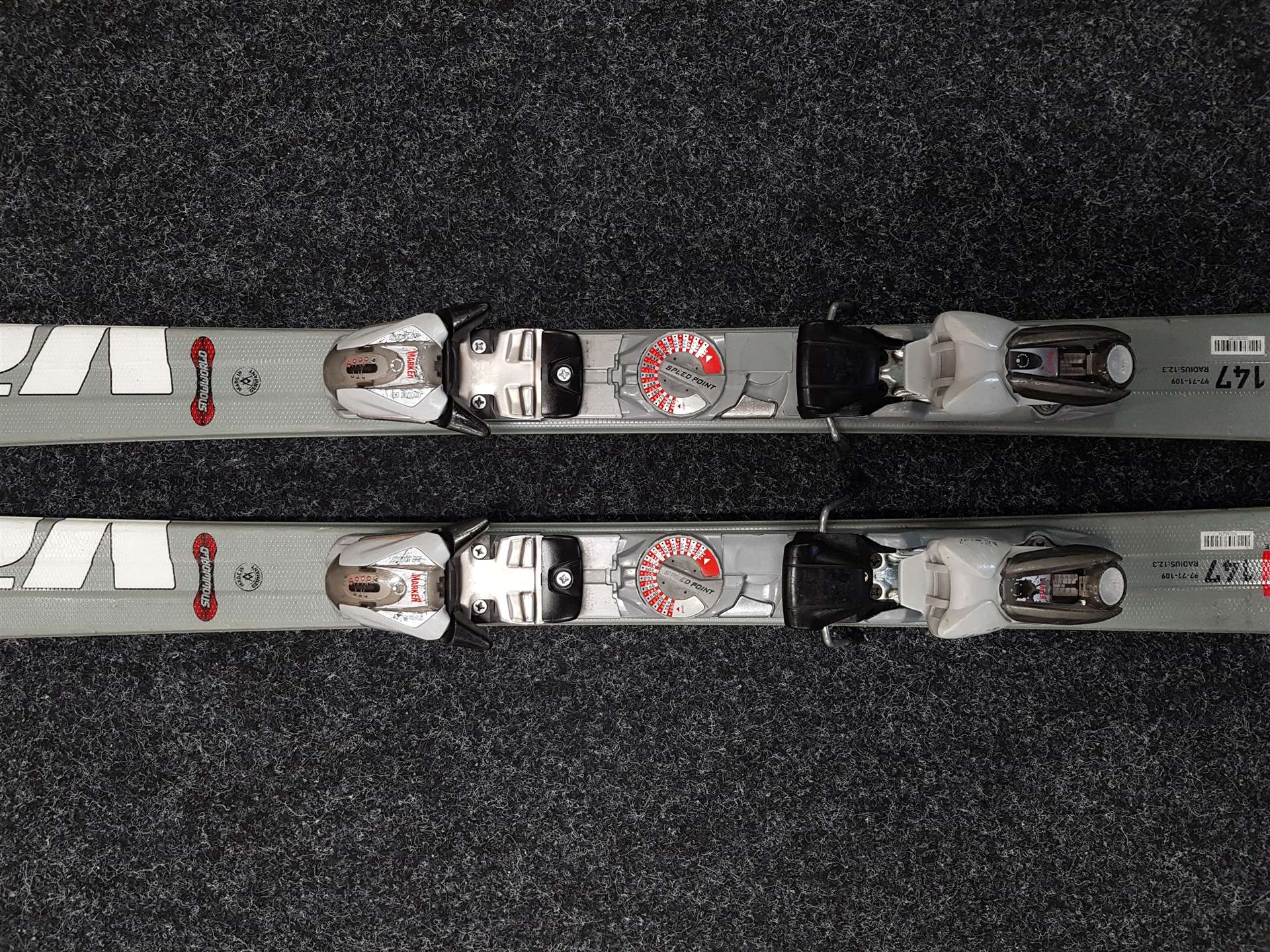 Skis VOLKL Senso d'occasion + fixations Marker M 9