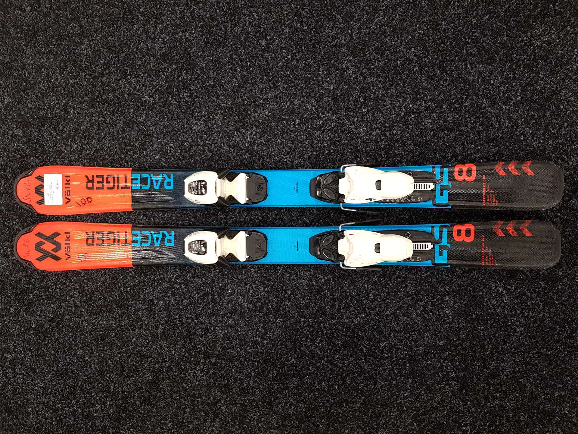 Gebrauchte VOLKL Racetiger Ski + Marker 4.5 Bindungen