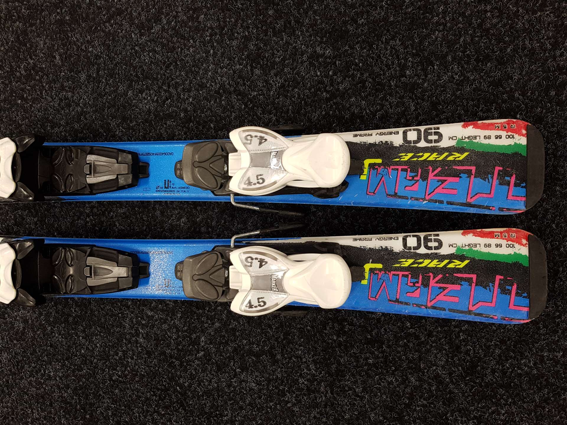 Gebrauchte NORDICA Dobermann Team Race Ski + Marker 4.5 Bindungen