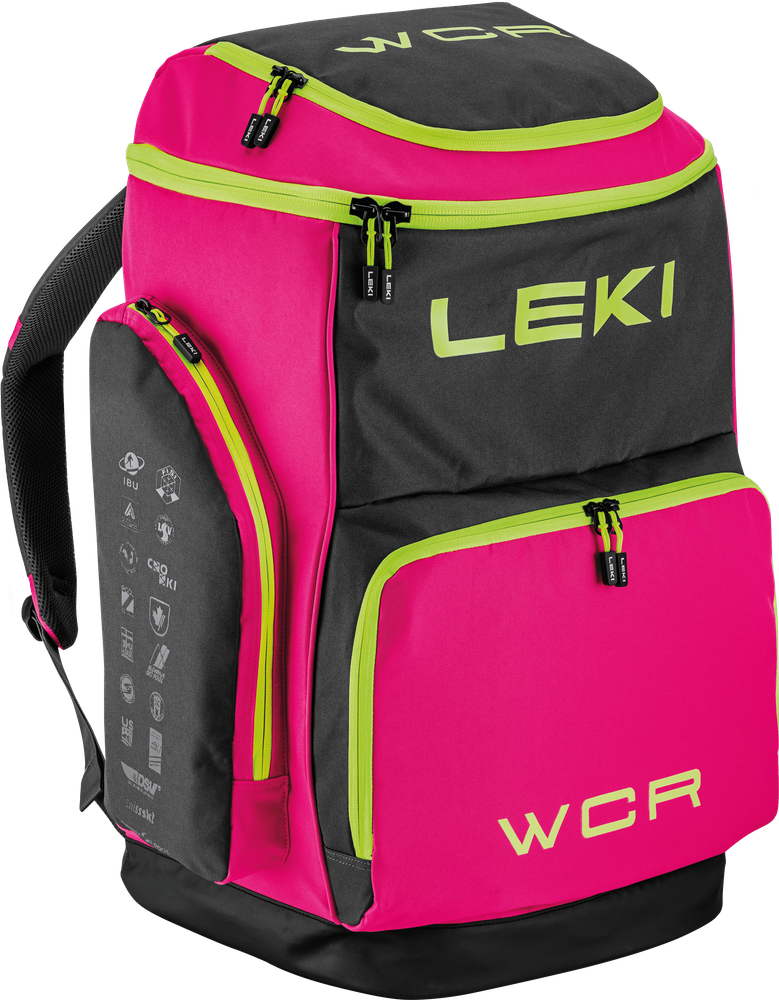 Batoh na lyžiarky LEKI Skiboot Bag WCR / 85L , neonpink-black-neonyellow