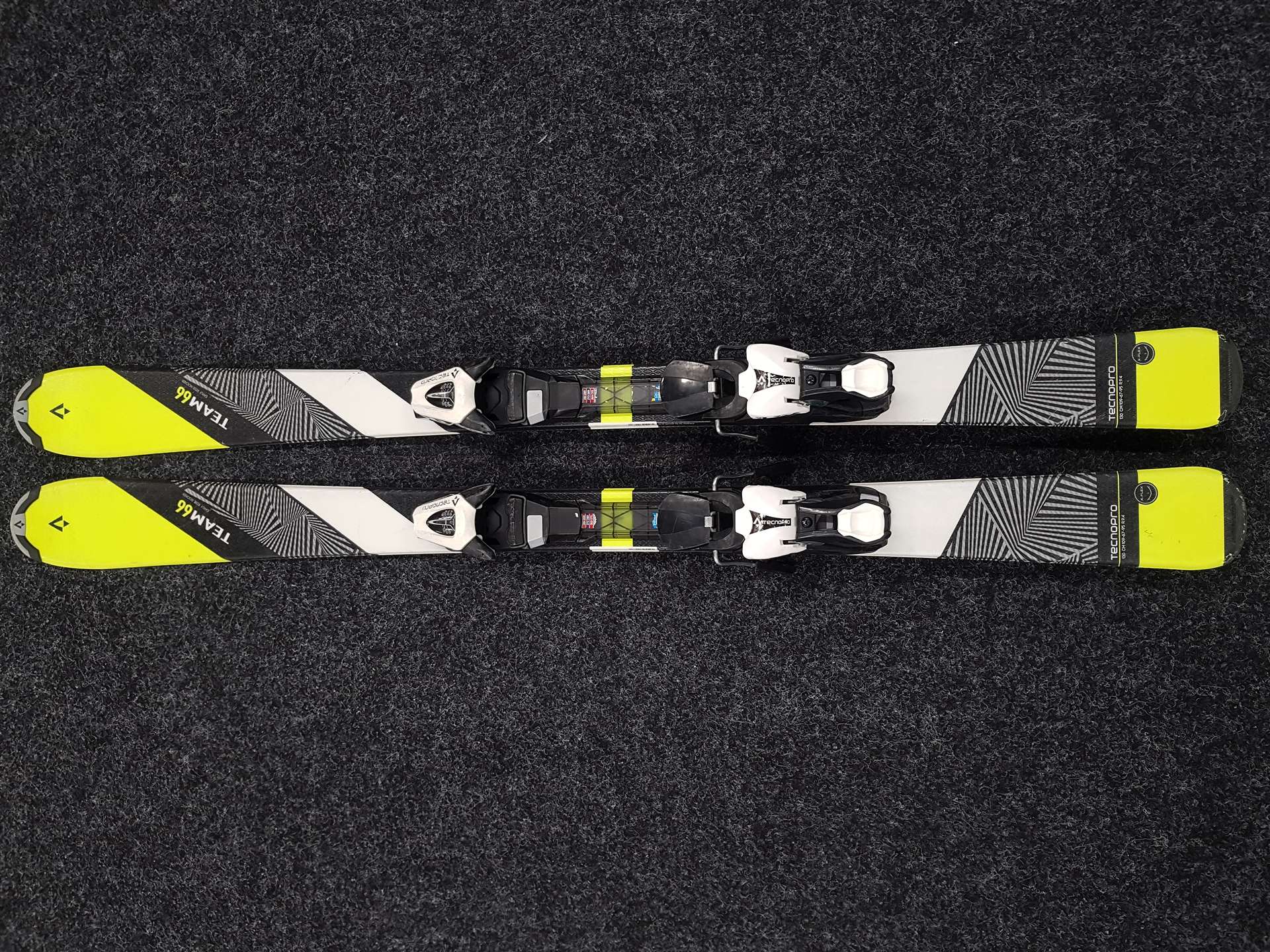 Gebrauchte Ski TecnoproTeam 66 + Bindungen Tecnopro 7.5
