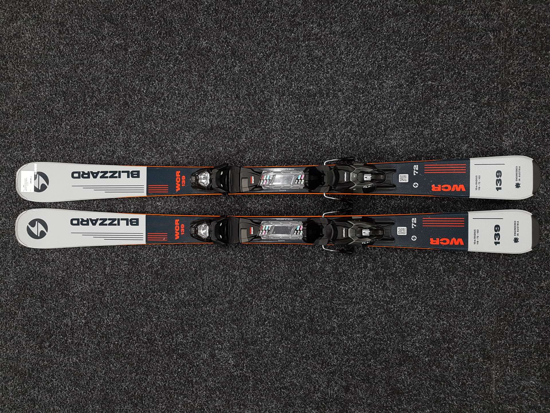 Skis d'occasion BLIZZARD WCR 72 + fixations Marker TLT 10