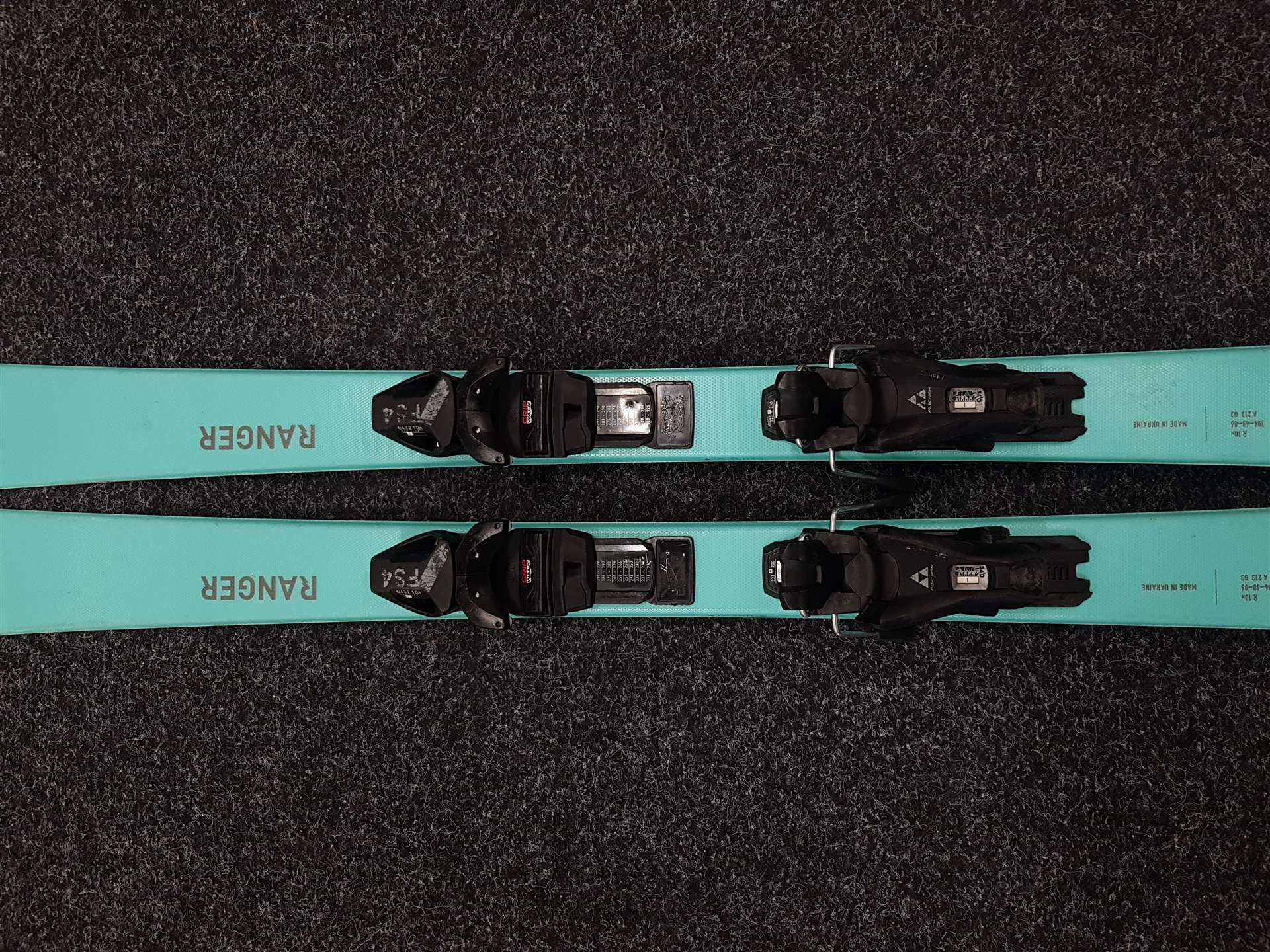 Gebrauchte FISCHER Ranger Kinderski + Fischer FS 4 Bindungen
