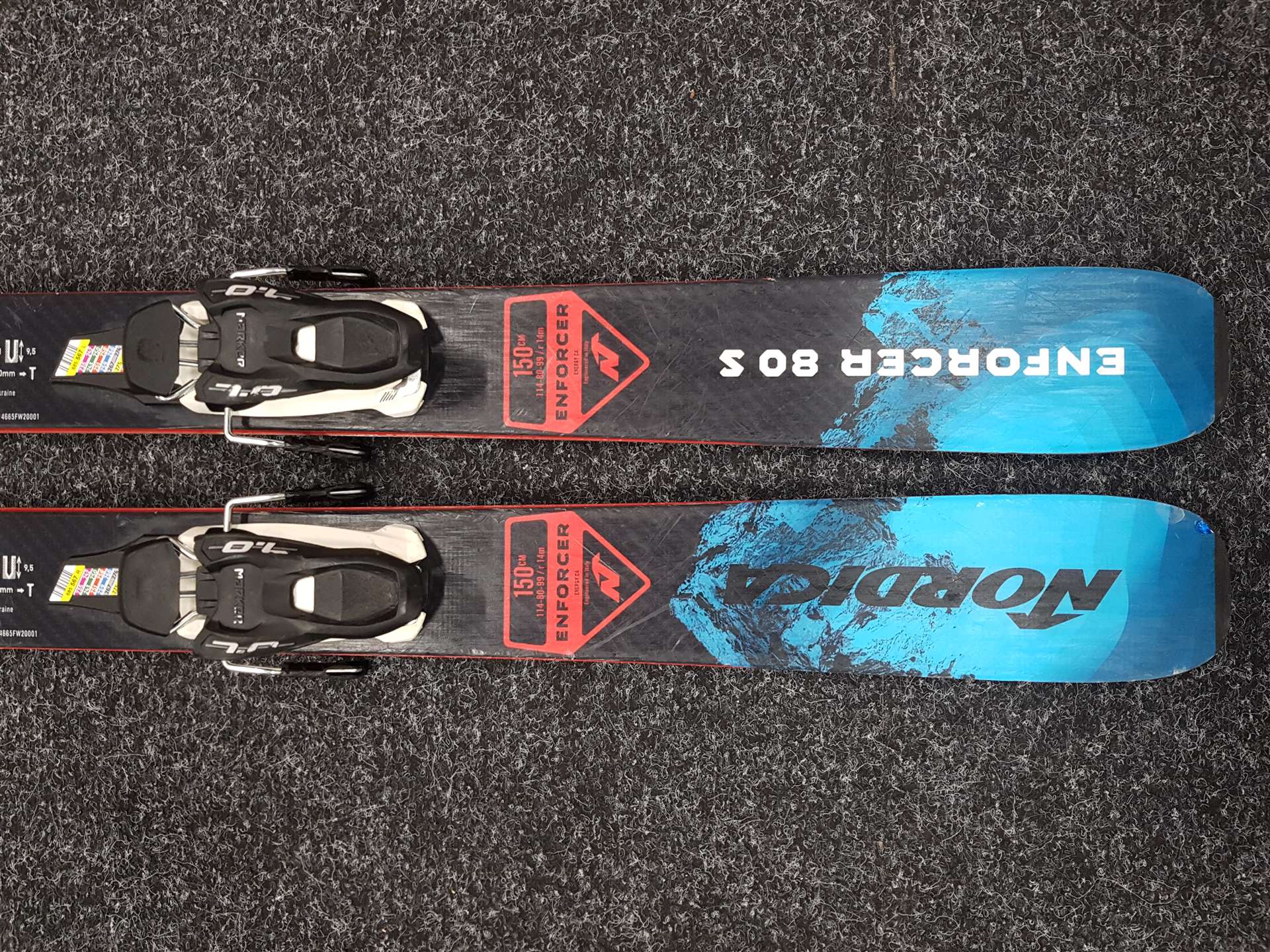 Použité lyže NORDICA Enforcer 80 S + viazanie Marker 7