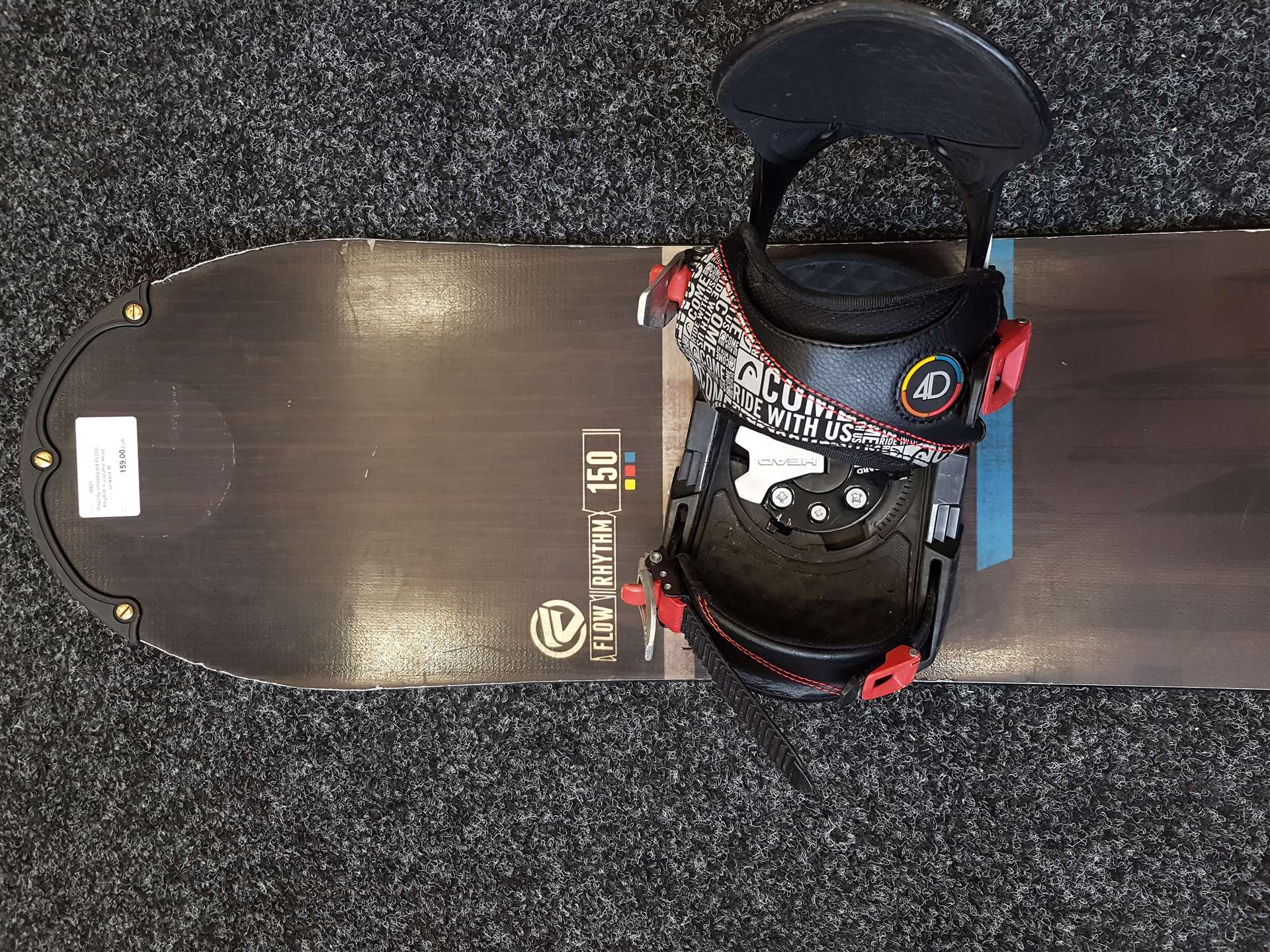 Snowboard usato FLOW Rhythm + attacchi Head taglia M