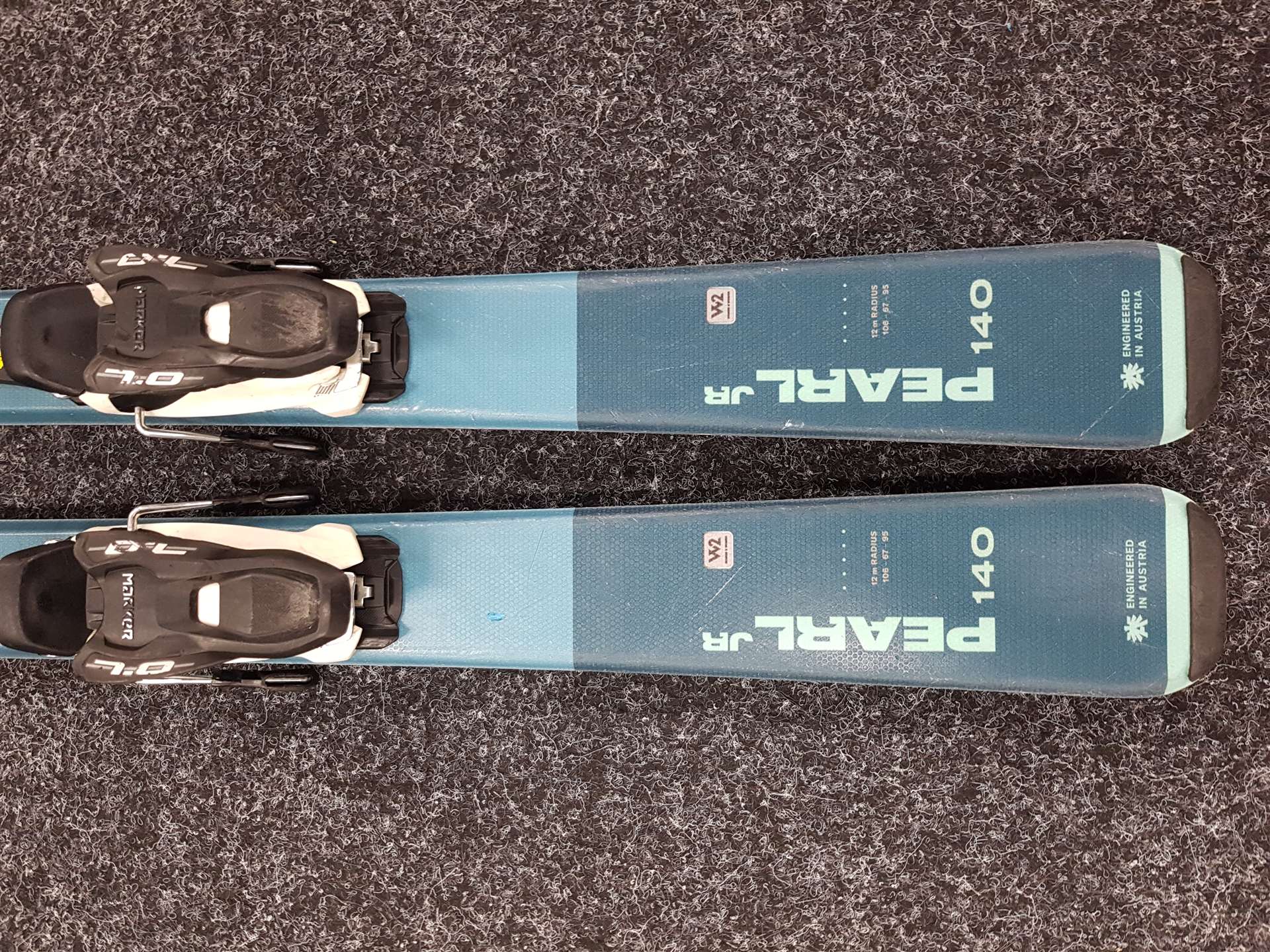 Sci BLIZZARD Pearl JR usati + attacchi Marker 7.0