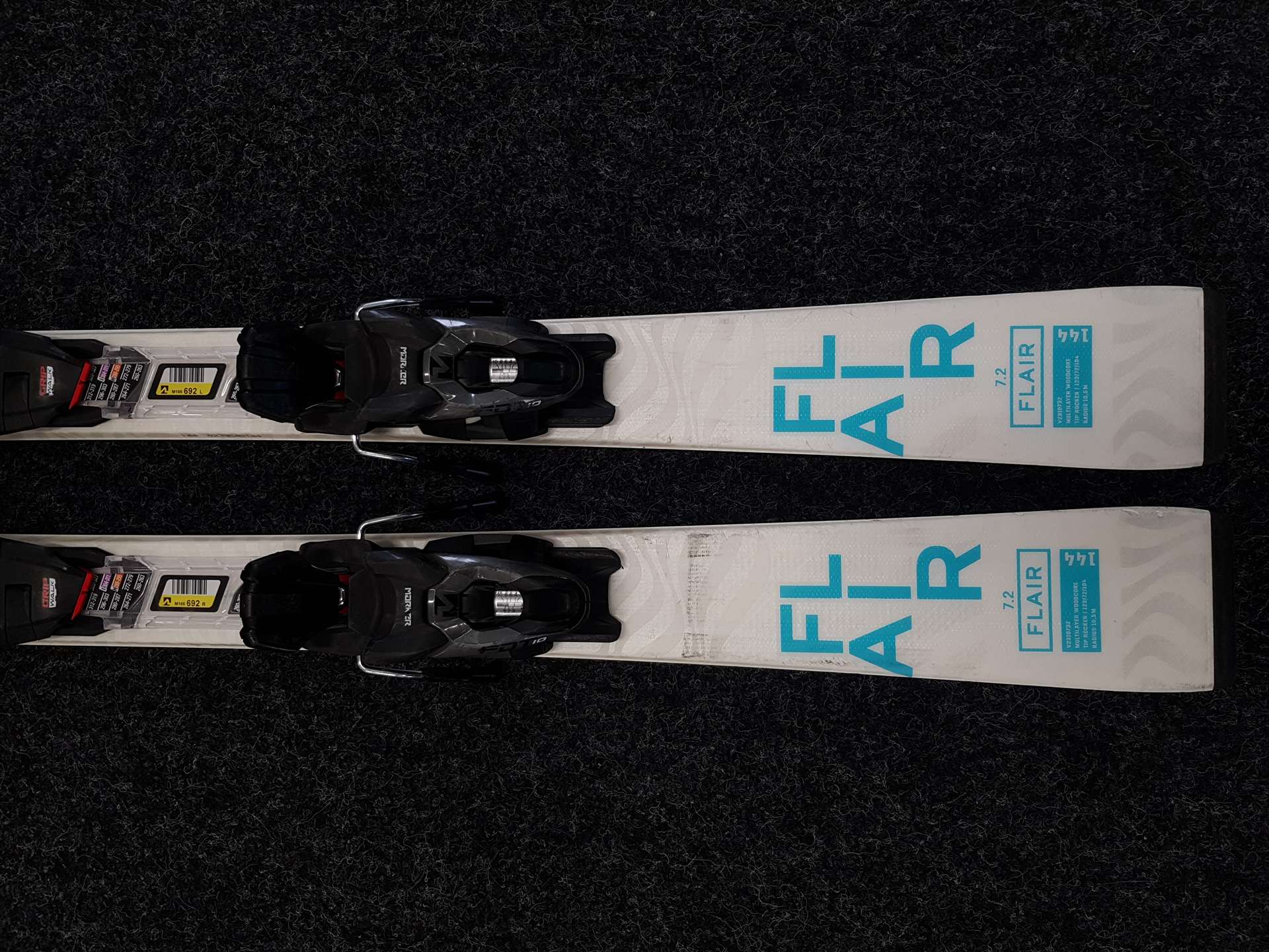 Skis d'occasion VOLKL FLAIR 7.2 + fixations Marker FDT 10
