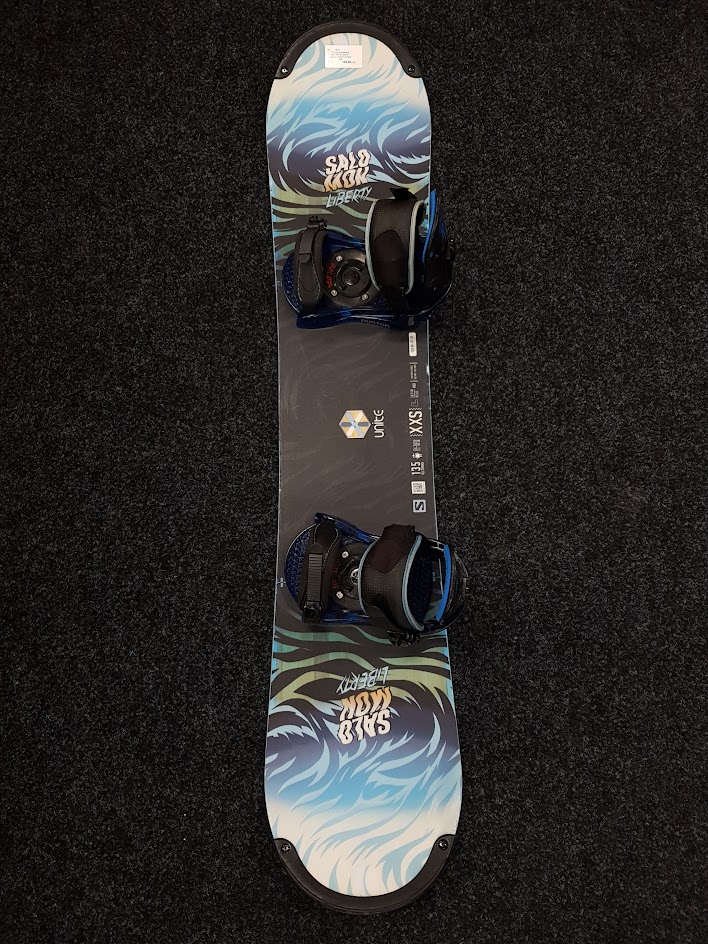 Snowboard SALOMON Liberty d'occasion + fixations Burton taille S/M
