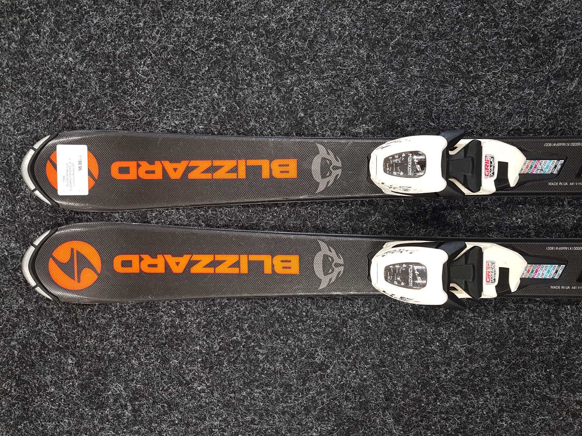 Gebrauchte Kinderski BLIZZARD FIREBIRD JR + Bindungen Marker 4.5