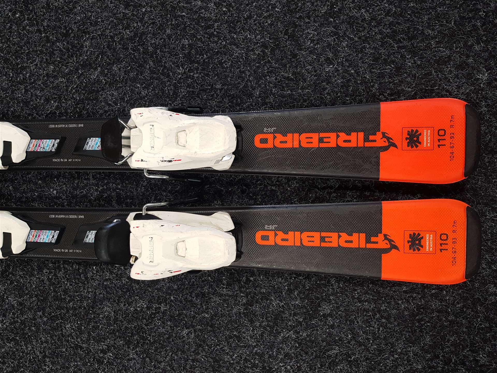Gebrauchte Kinderski BLIZZARD FIREBIRD JR + Bindungen Marker 4.5
