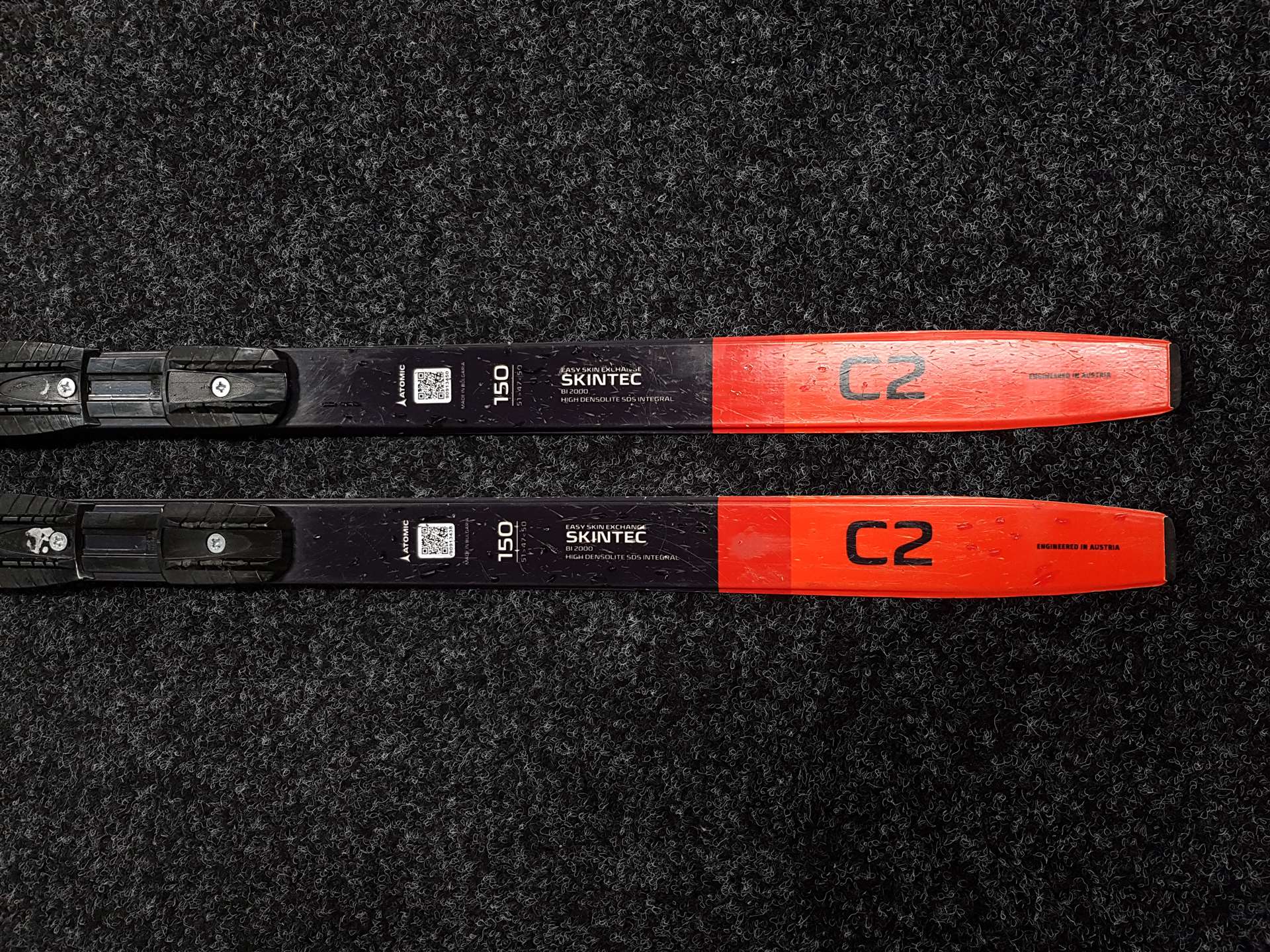 Schiuri de cross-country Atomic Skintec PRO C2 JR folosite + legături NNN Rottefella