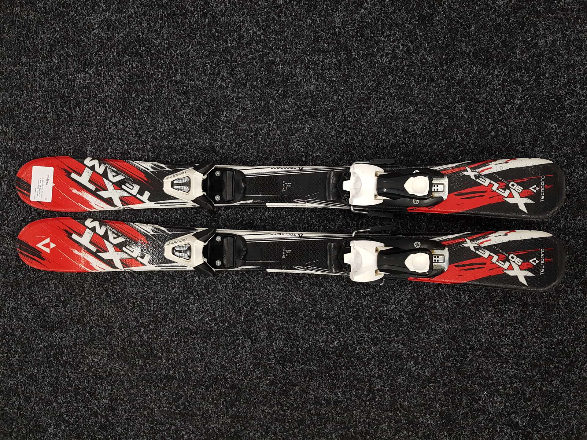 Použité dětské lyže TECNOPRO XT Team + vázání Tecnopro TC45