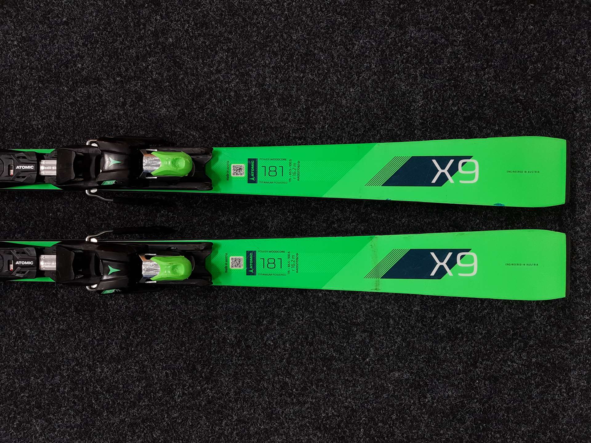 Použité lyže ATOMIC Redster X9 Ti + vázání Atomic X 12 TL