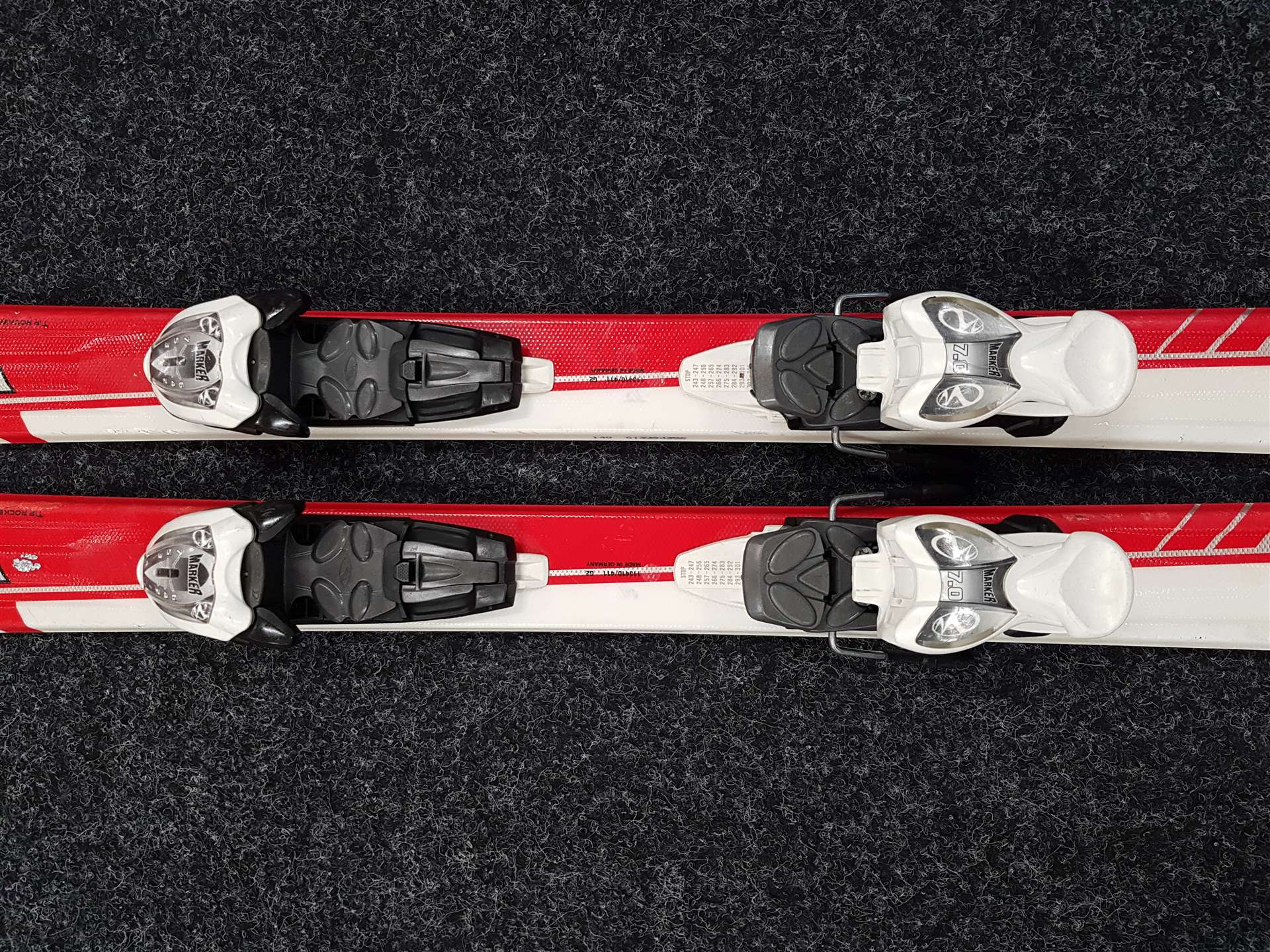 Použité lyže VOLKL Racetiger Junior 140 + viazanie Marker 7.0
