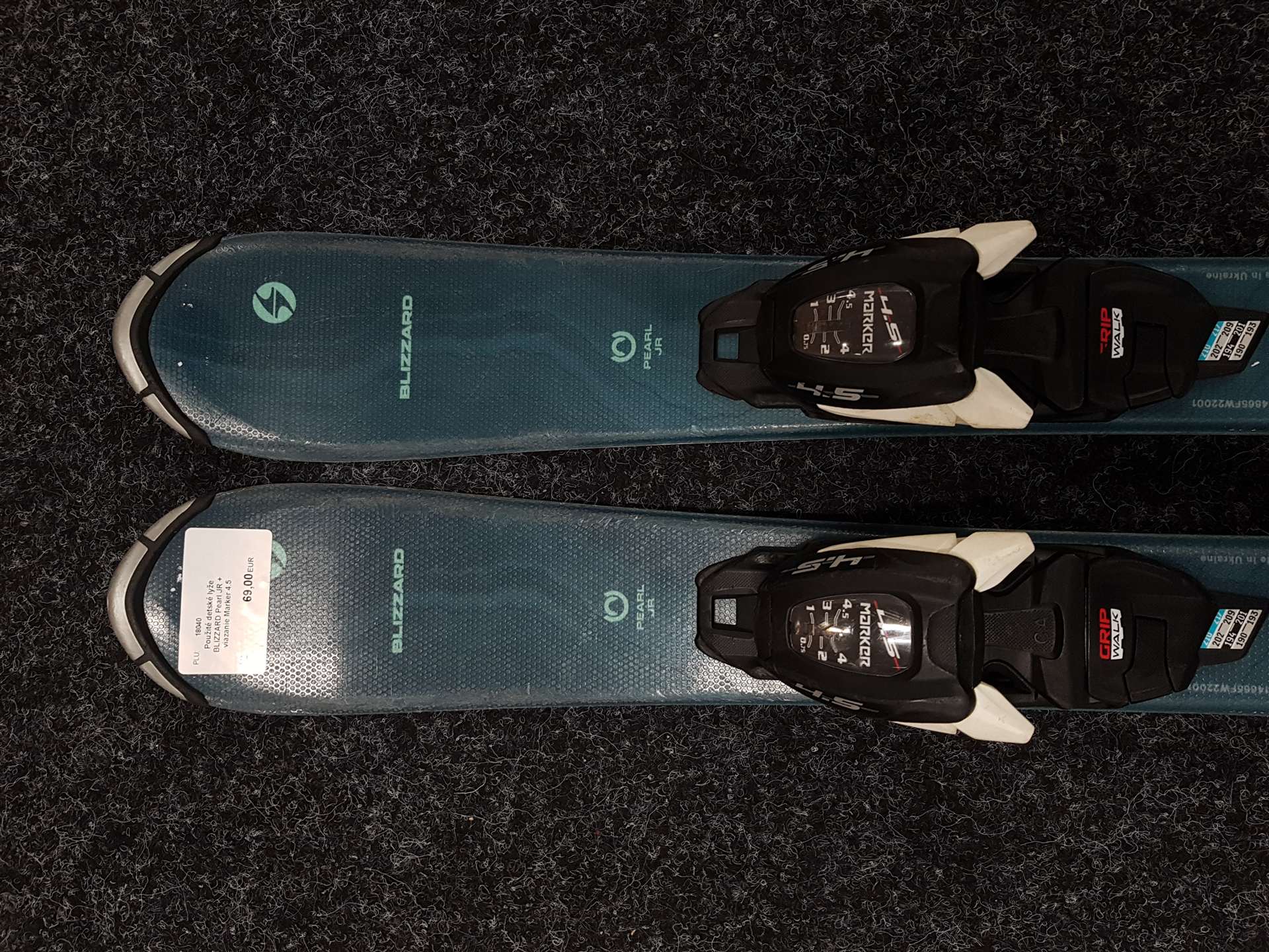 Sci da sci usati per bambini BLIZZARD Pearl JR + attacchi Marker 4.5