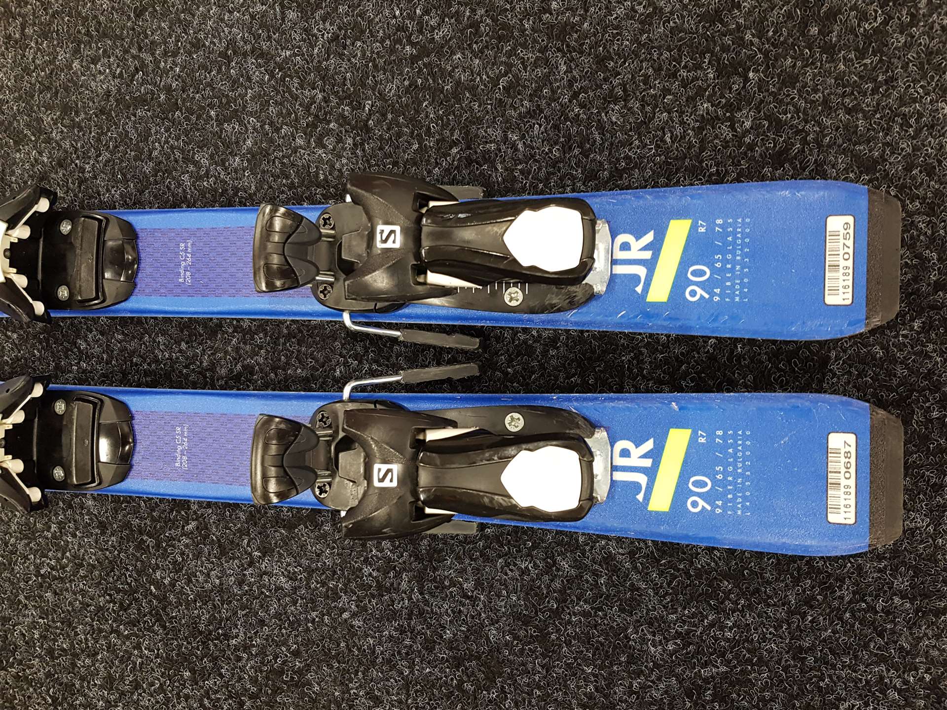 Gebrauchte SALOMON Race-Ski + Salomon 5-Bindungen