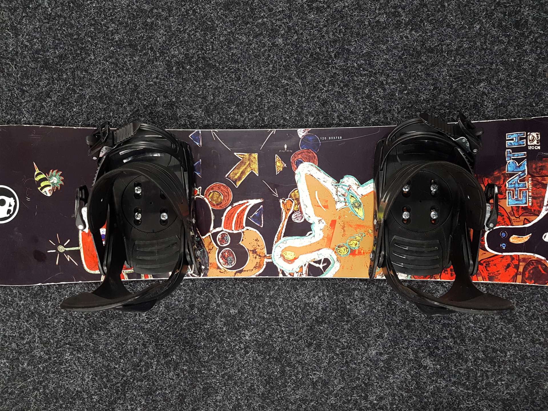 Tabla de snowboard STUF Earth usada + fijaciones SP Tallas S/M/L