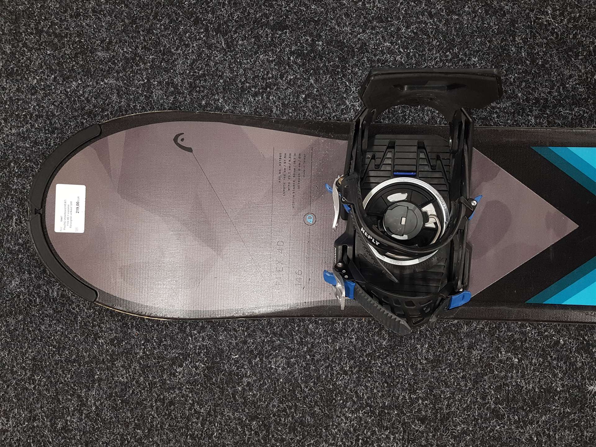 Použitý snowboard HEAD Flex 4D + viazanie Rossignol veľkosť S/M