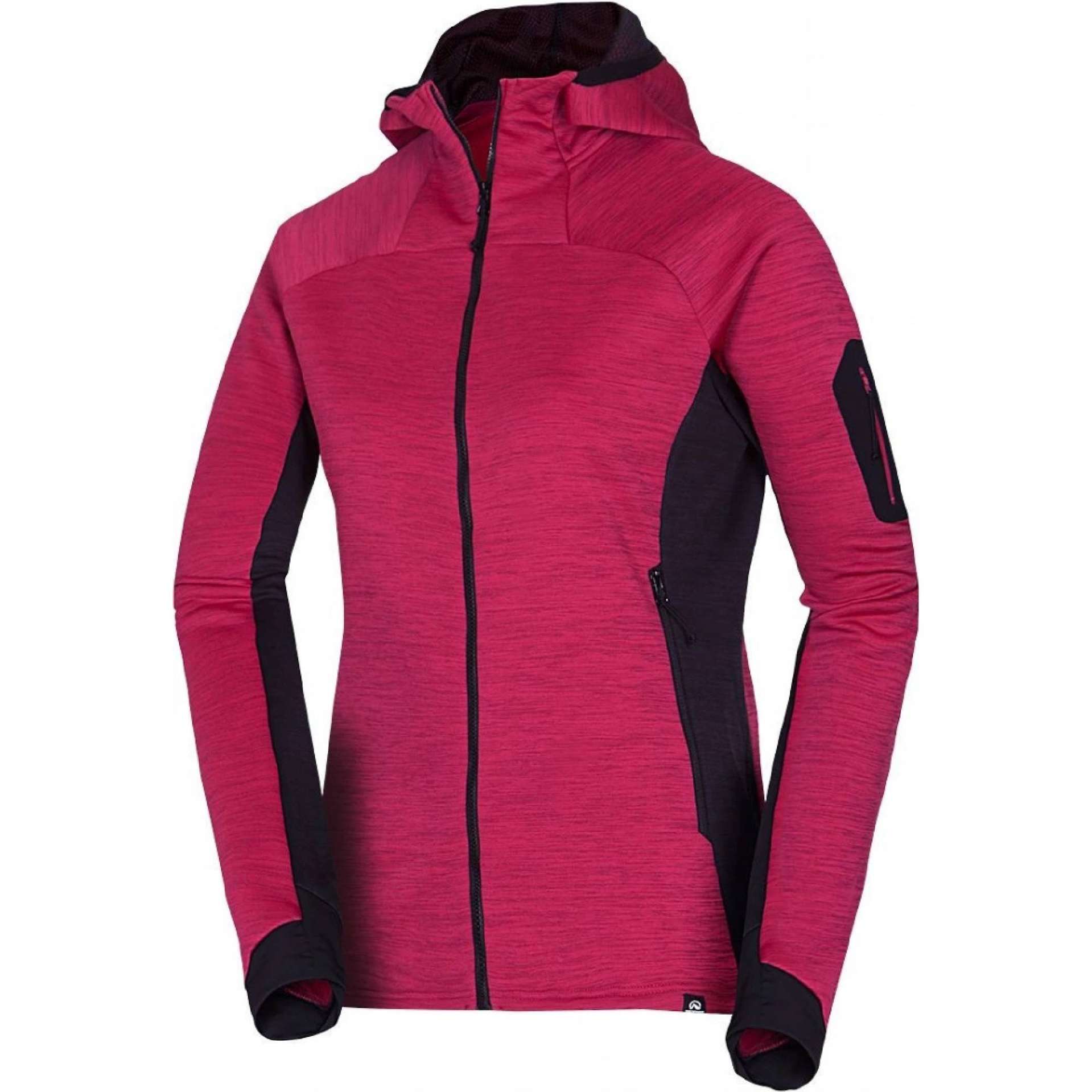 Damen-Outdoor-Sweatshirt NORTHFINDER JONI kirschrot