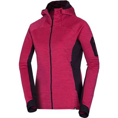 Hanorac outdoor pentru femei NORTHFINDER JONI cireș/negru
