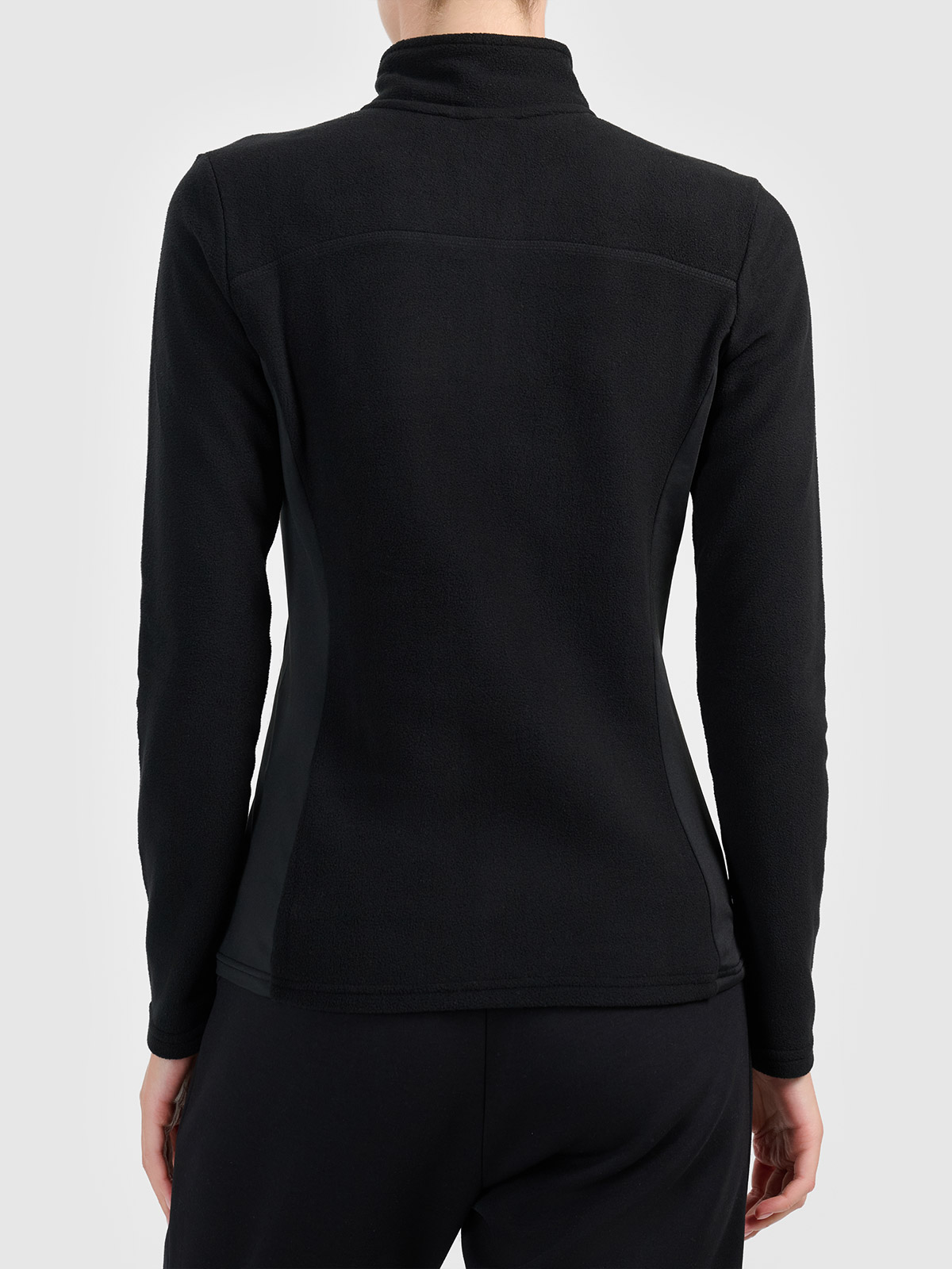 Damen-Fleece-Sweatshirt 4F F085 DEEP BLACK