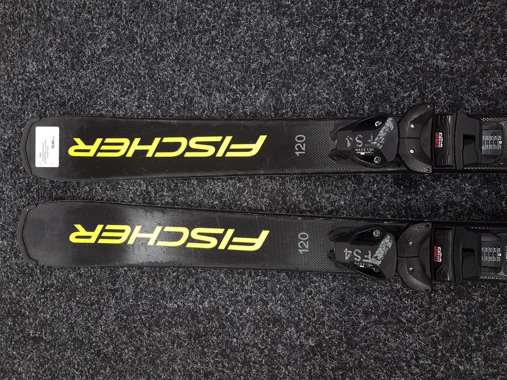 Použité dětské lyže FISCHER Race + vázání Fischer FS 4
