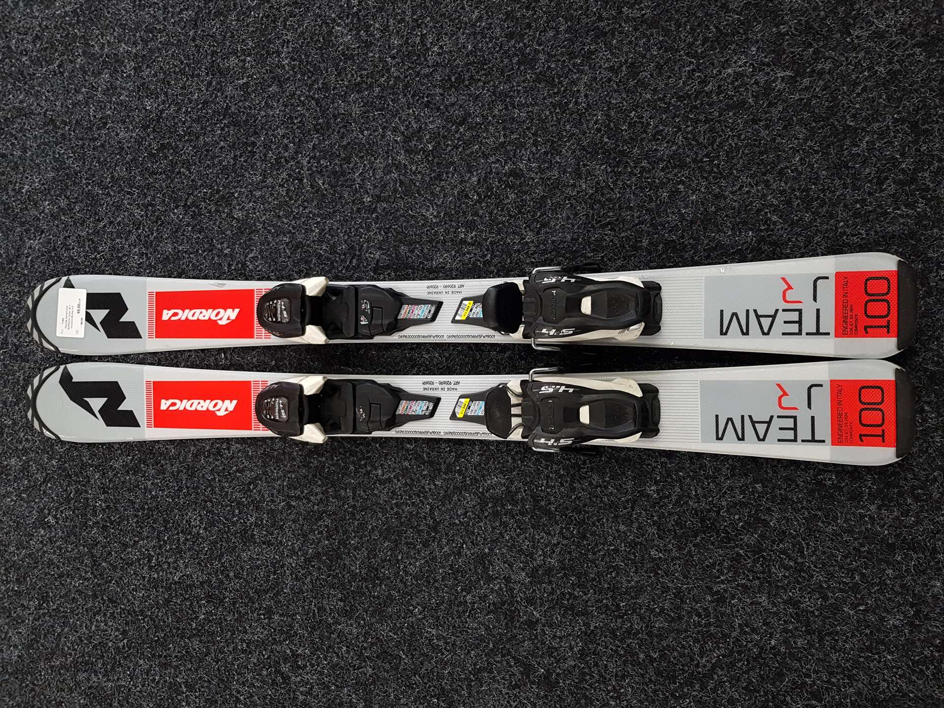 Sci usati per bambini NORDICA Team JR + attacchi Marker 4.5