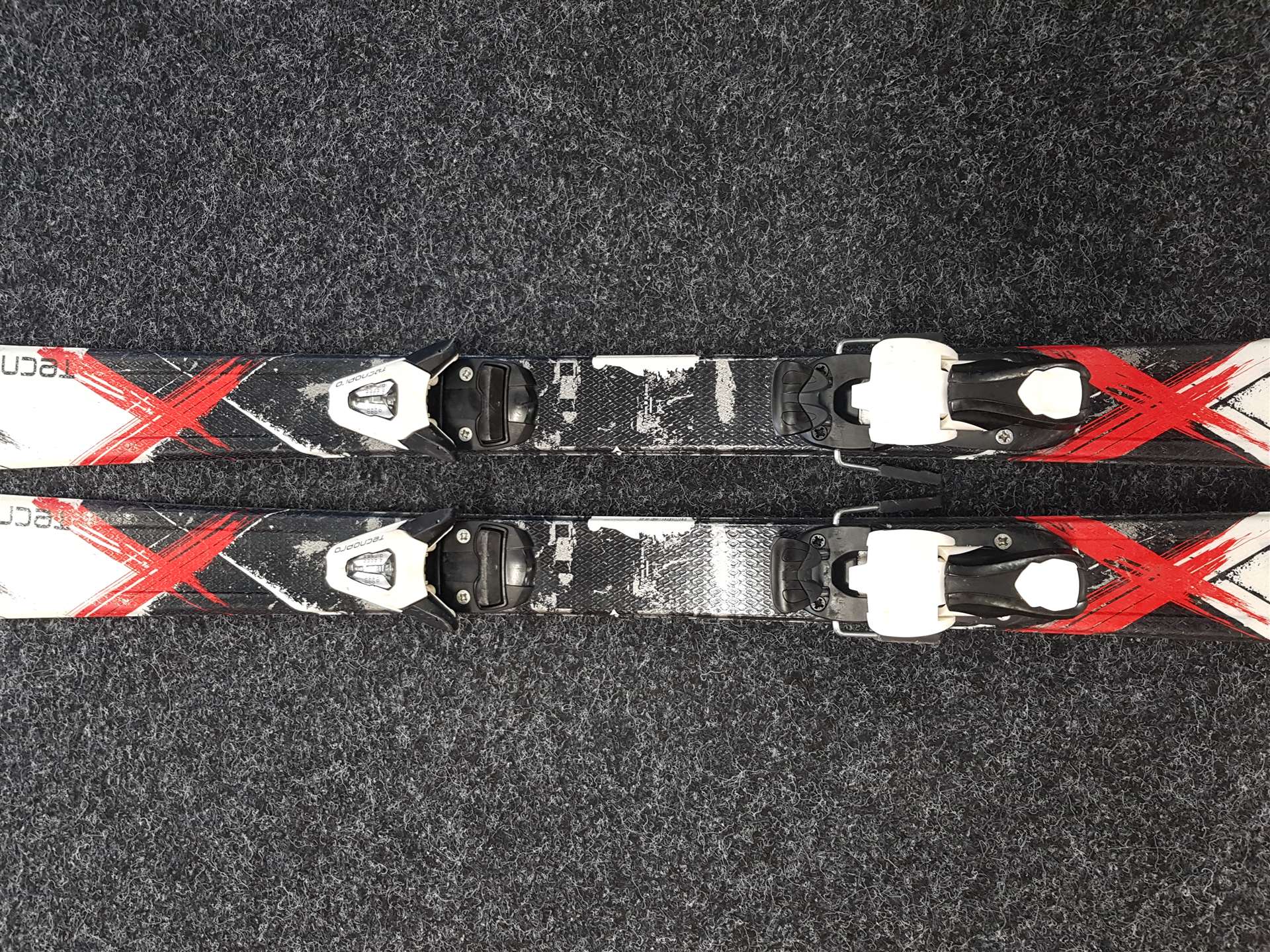 Sci da sci per bambini usati TECNOPRO XT Team + attacchi Tecnopro TC 45