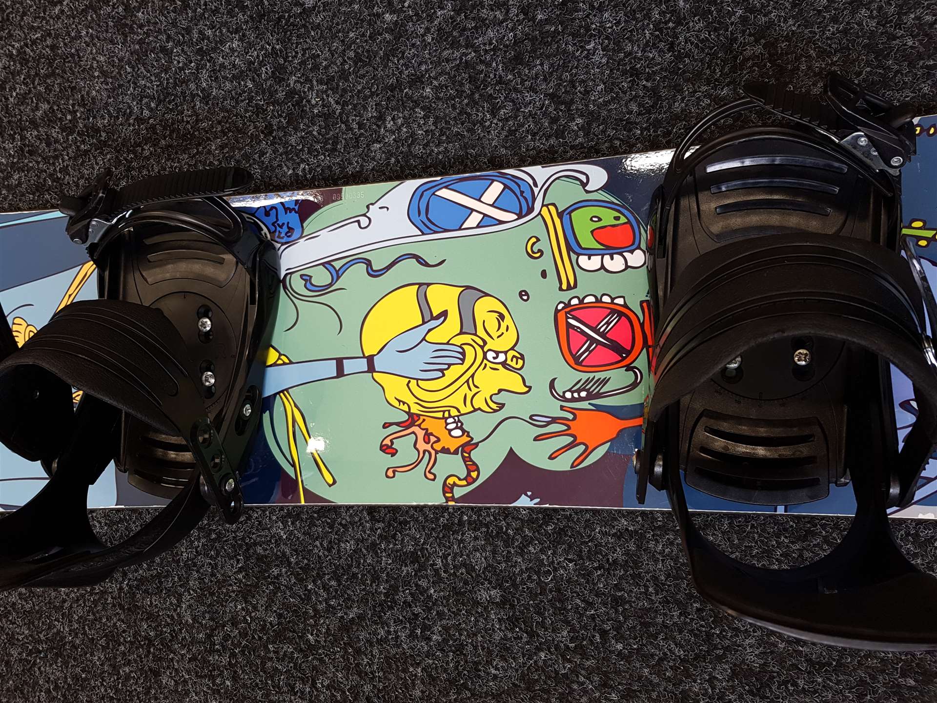 Snowboard CRAZY CREEK usato + attacchi Rage taglia XS