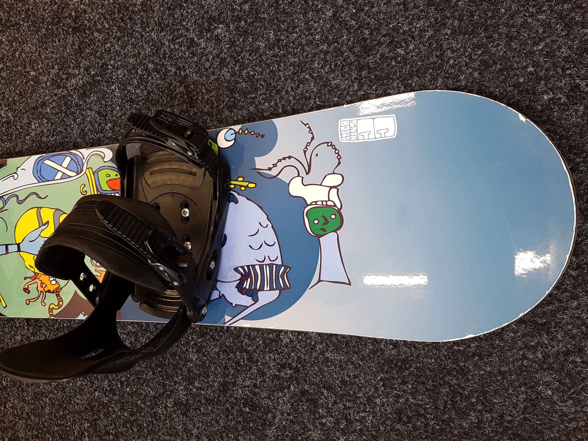 Snowboard CRAZY CREEK usato + attacchi Rage taglia XS
