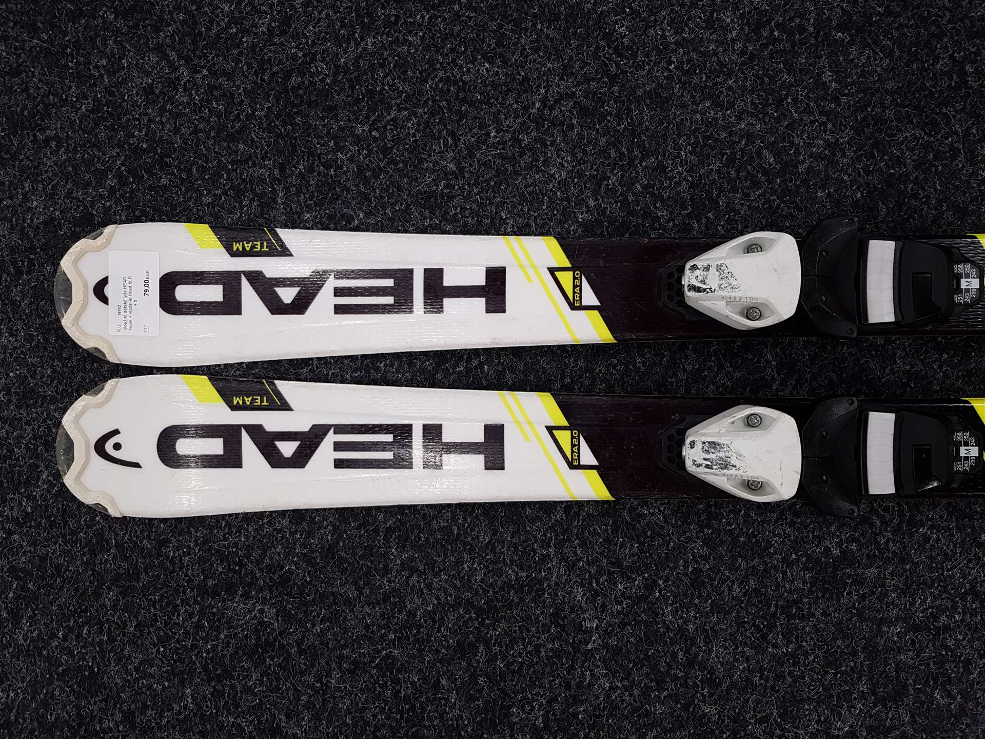 Rabljene otroške smuči HEAD Team + vezi Head SLR 4.5