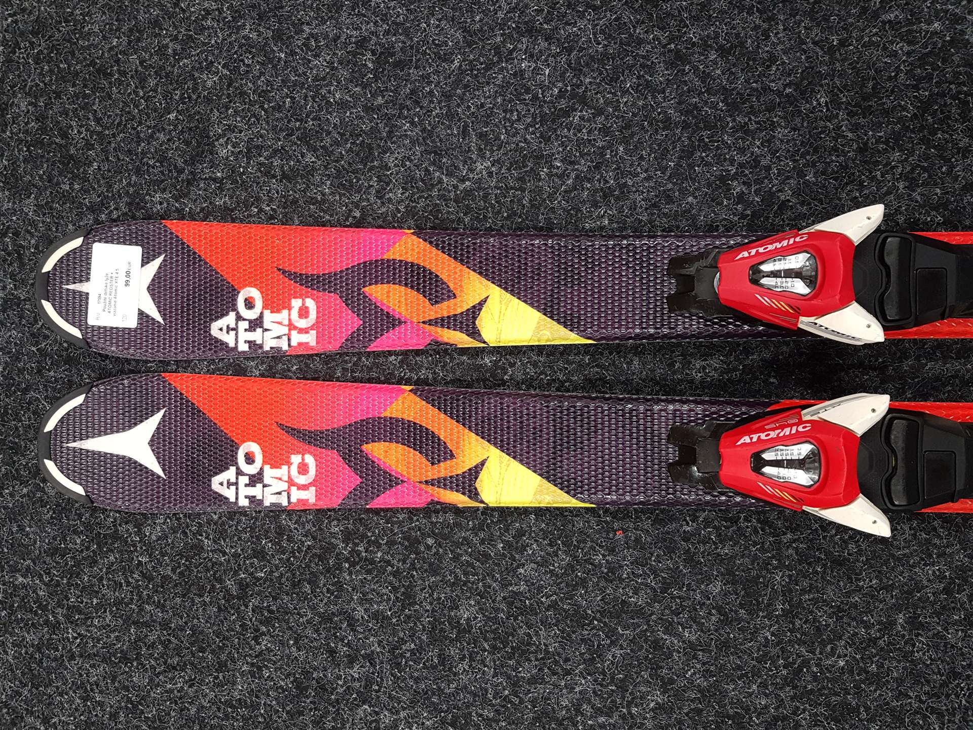 Použité detské lyže ATOMIC REDSTER + viazanie Atomic XTE 4.5