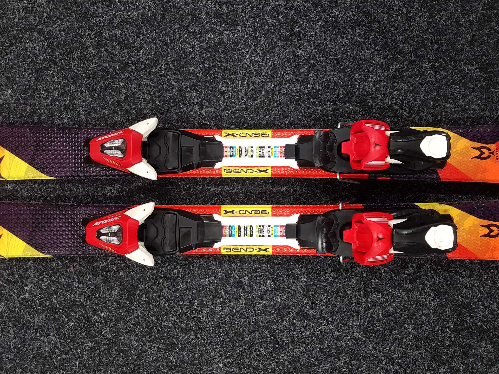 Použité detské lyže ATOMIC REDSTER + viazanie Atomic XTE 4.5