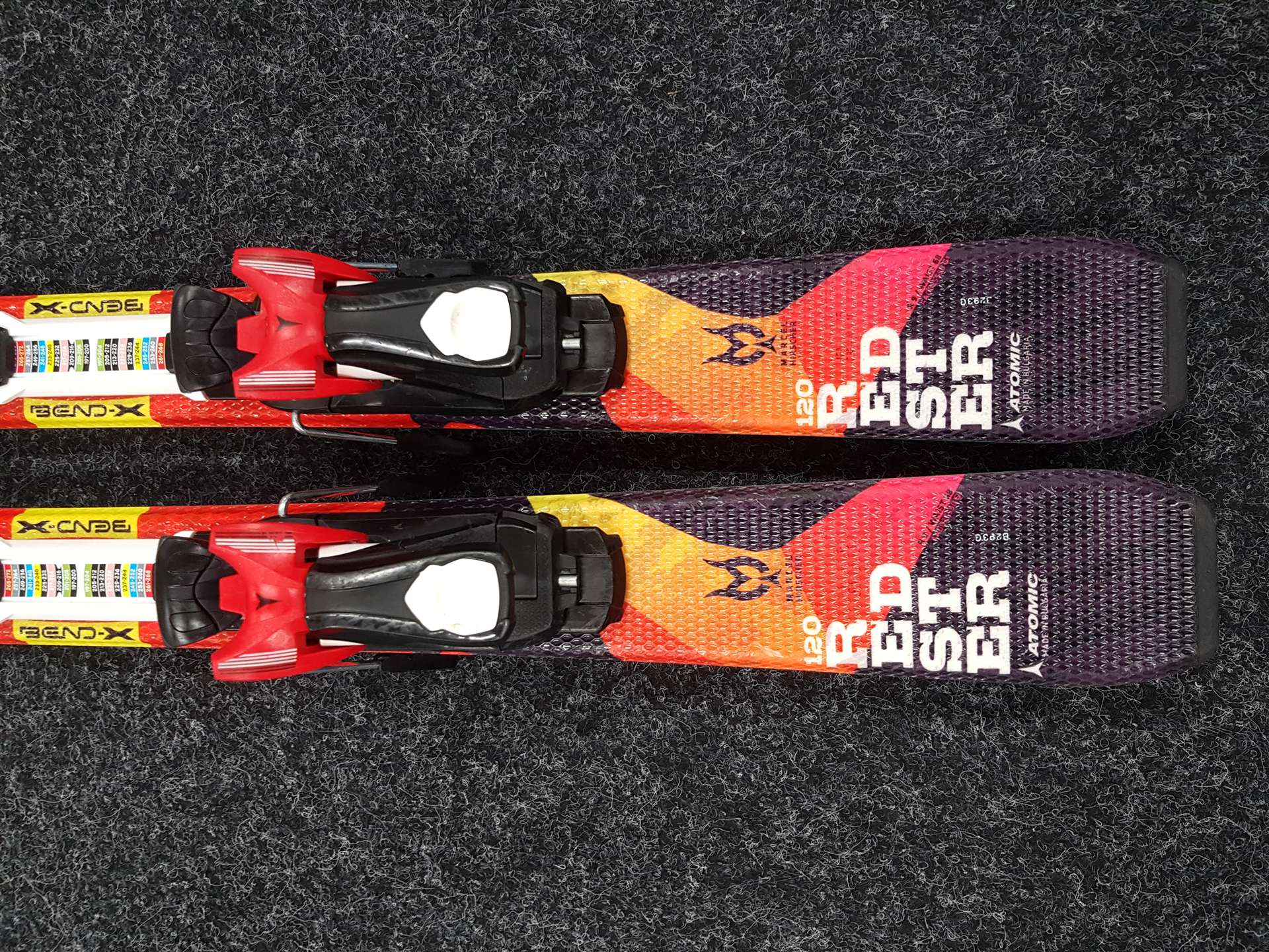 Použité detské lyže ATOMIC REDSTER + viazanie Atomic XTE 4.5