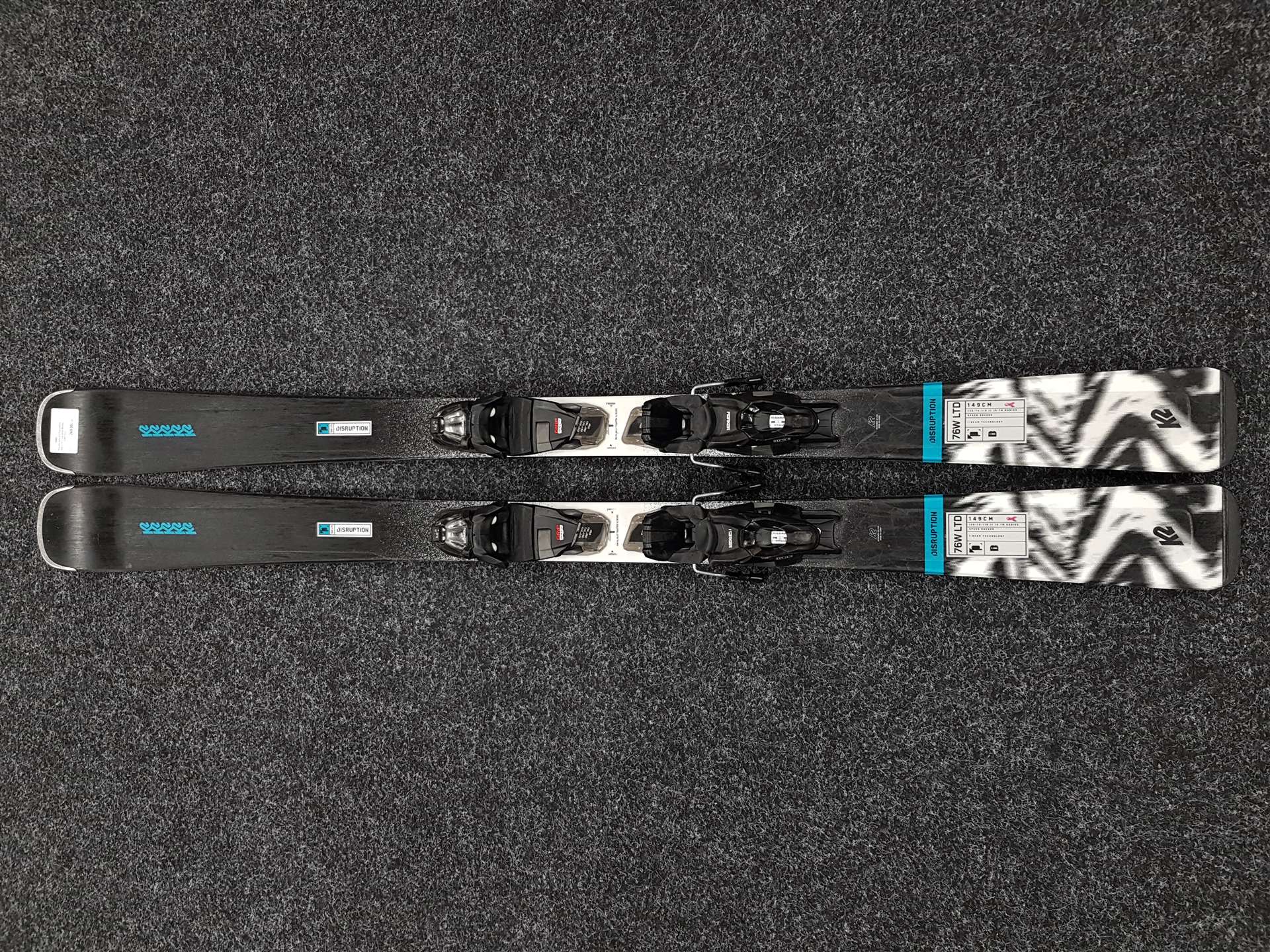 Použité lyže K2 Disruption 76W LTD + viazanie Marker ERP 10.0