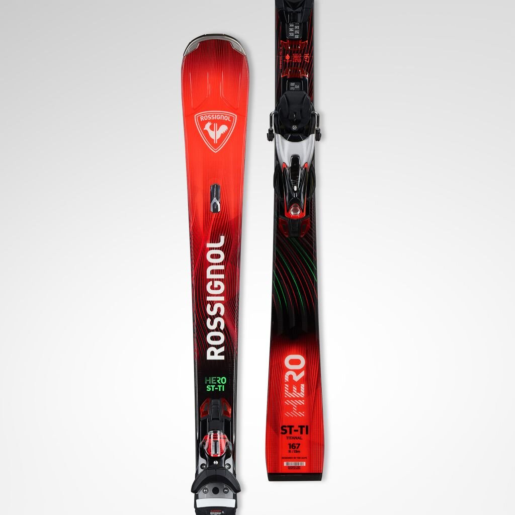 Rossignol HERO ST TI KONECT skije + NX 12 KONECT GW B80 SILVER CRVENI vezovi